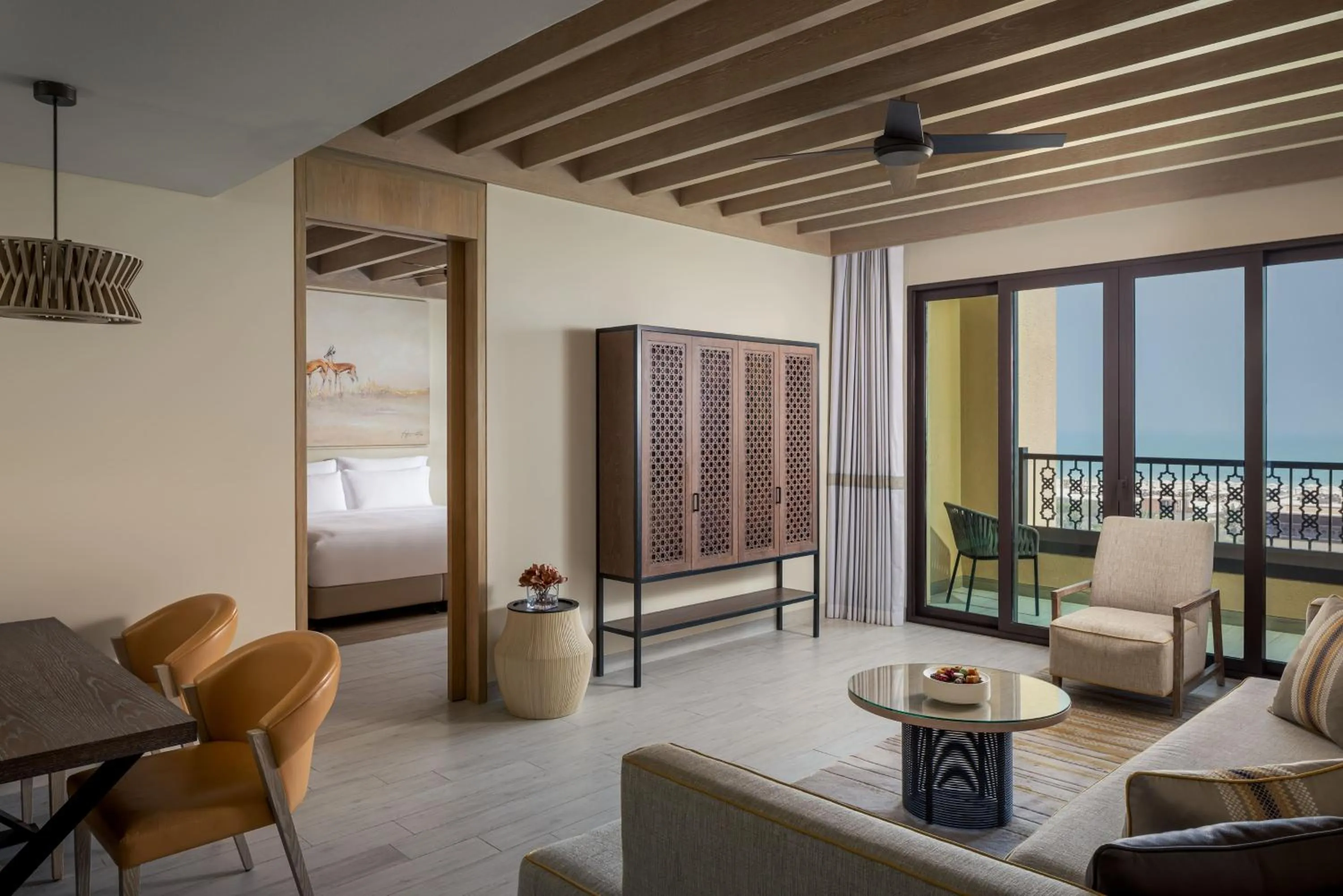 Living room in Saadiyat Rotana Resort and Villas