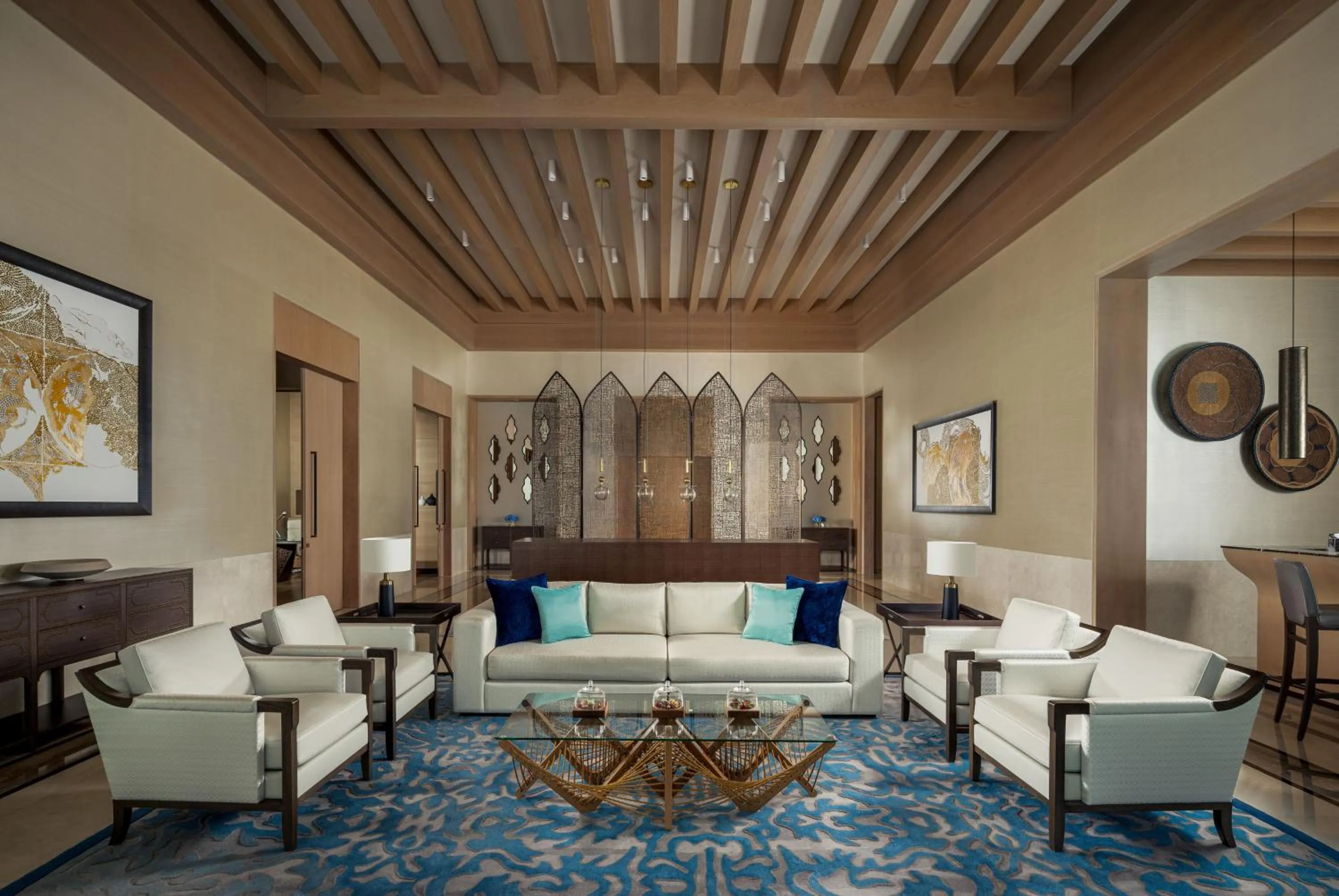 Living room in Saadiyat Rotana Resort and Villas