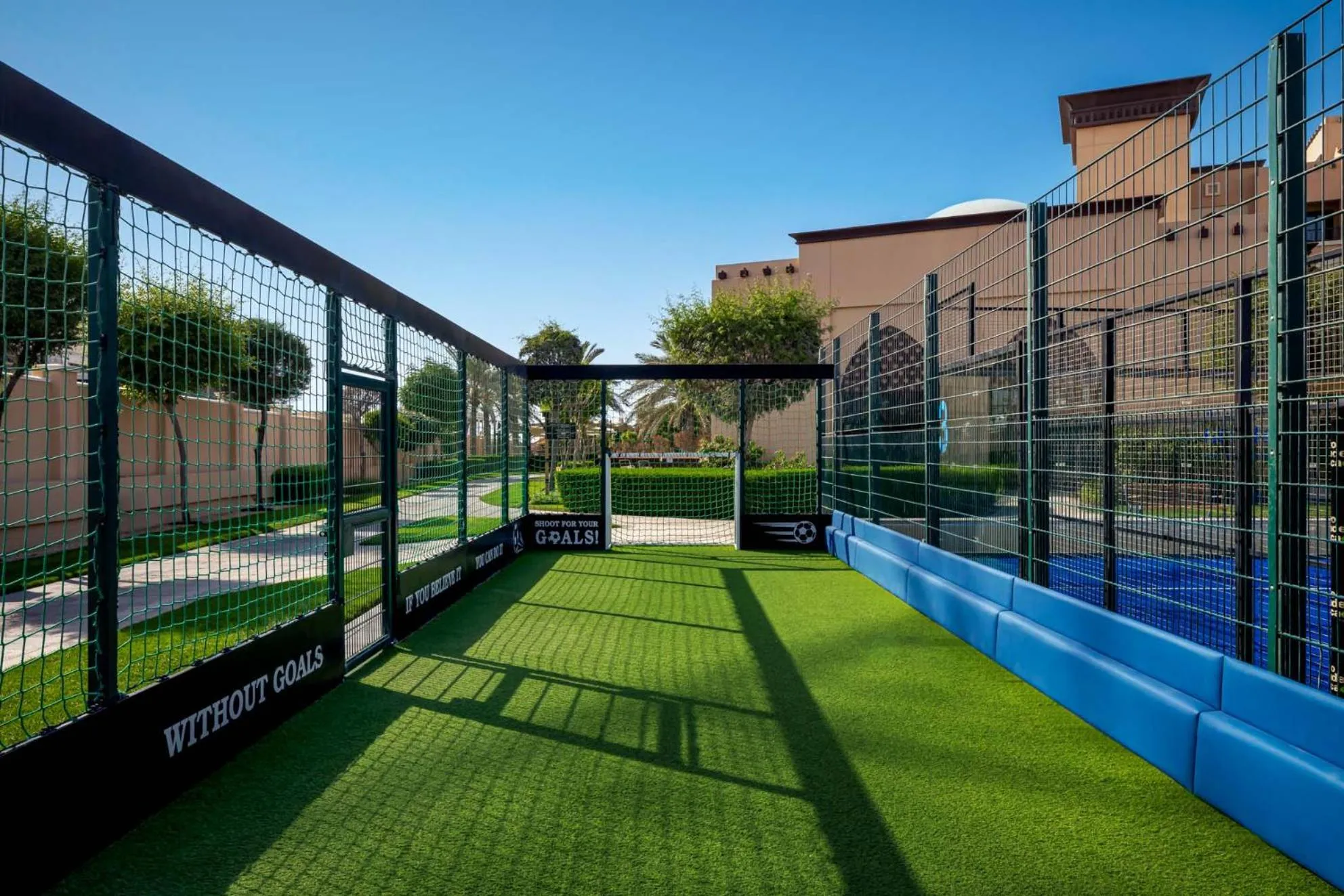 Tennis court in Saadiyat Rotana Resort and Villas
