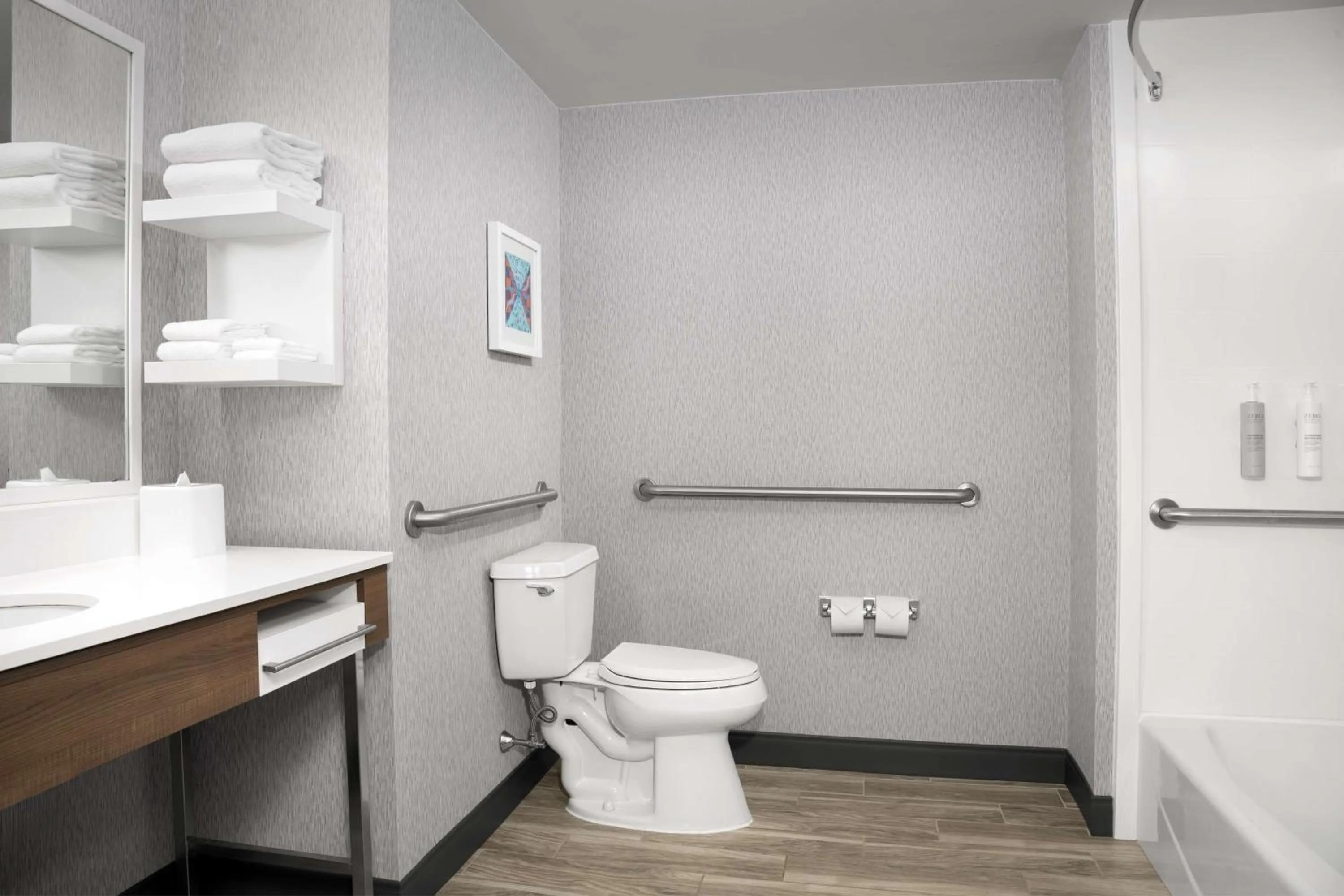 Toilet in Hampton Inn Easton