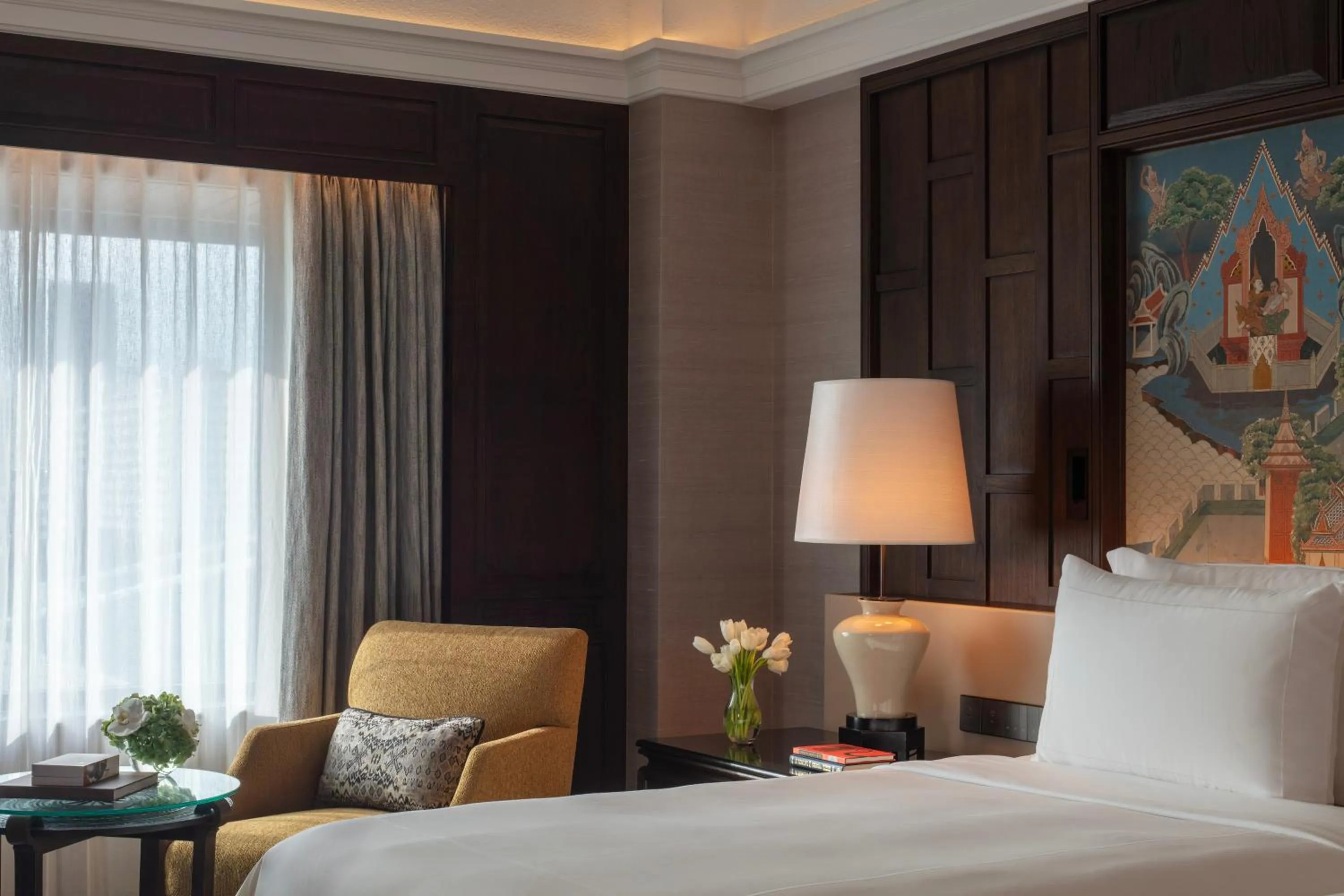 Bedroom, Bed in Anantara Siam Bangkok Hotel