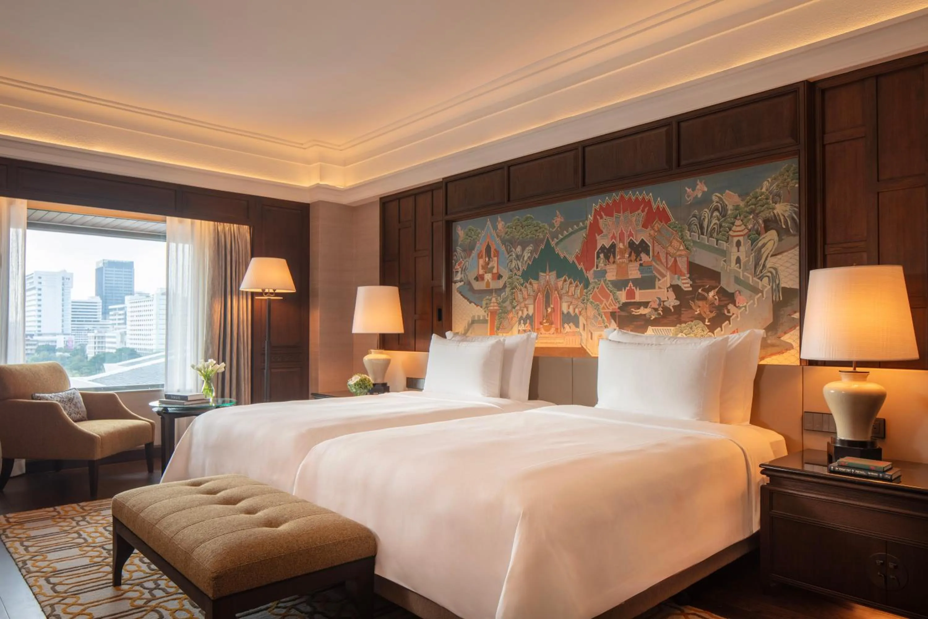 Bedroom, Bed in Anantara Siam Bangkok Hotel