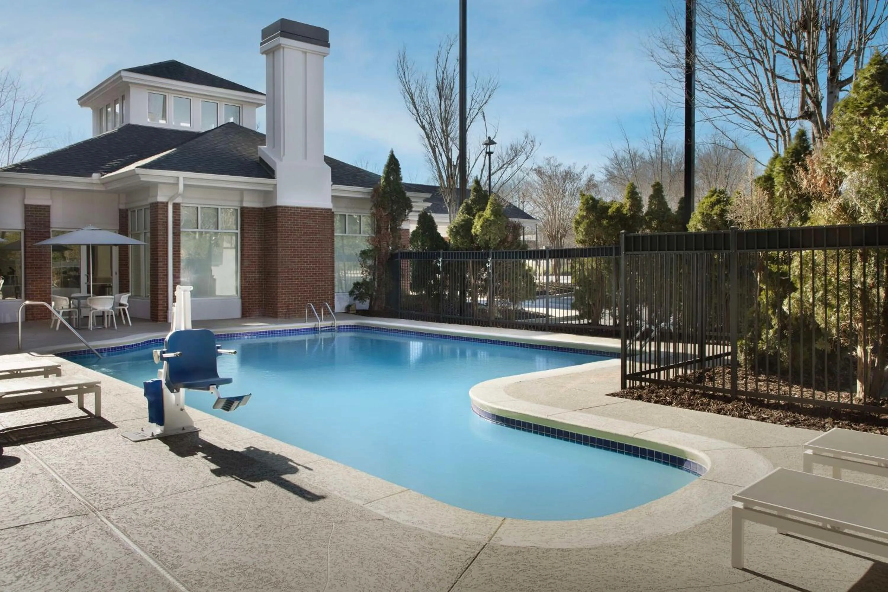 Pool view in Hilton Garden Inn Atlanta North/Johns Creek