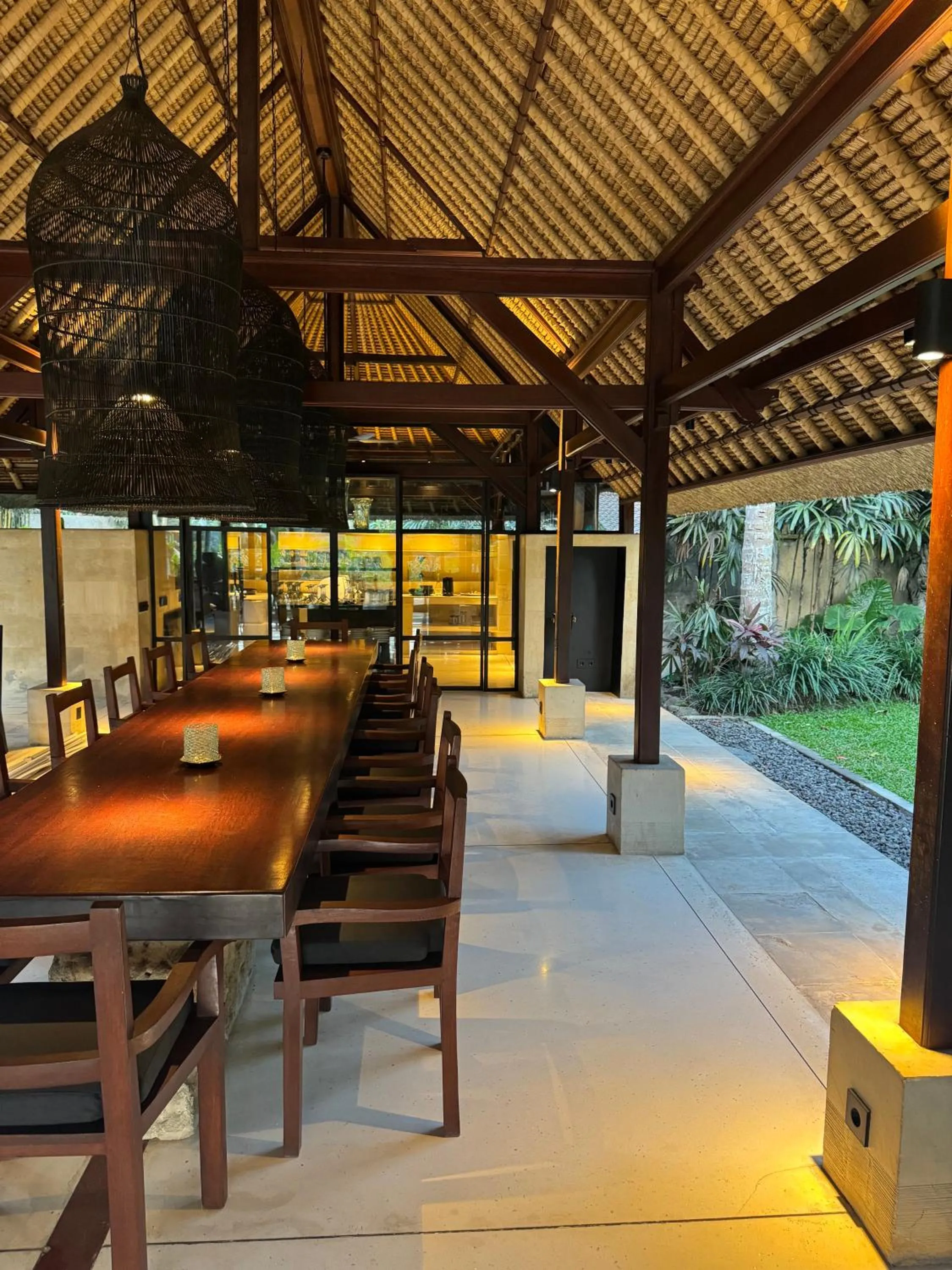 Dining area in Villa Pantulan Bali