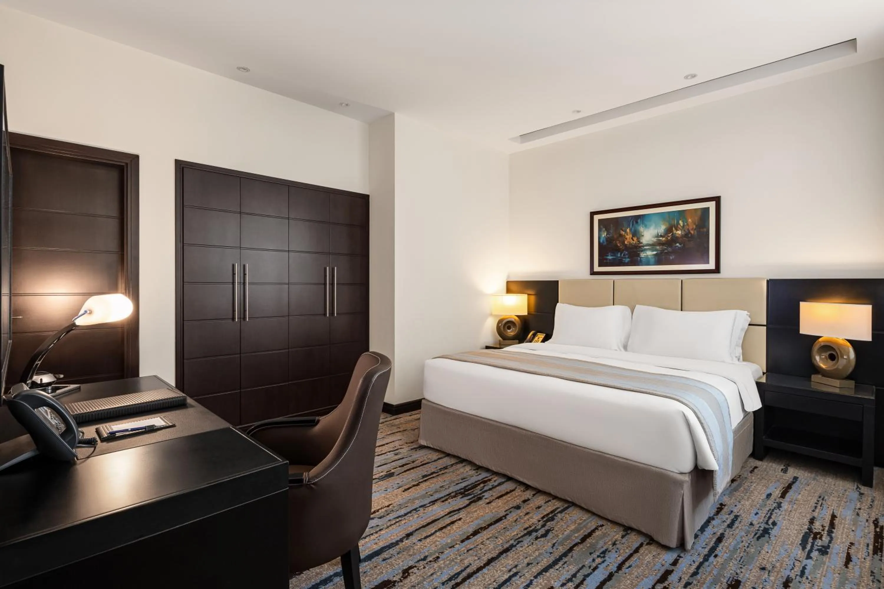 Bed in Cristal Hotel Abu Dhabi