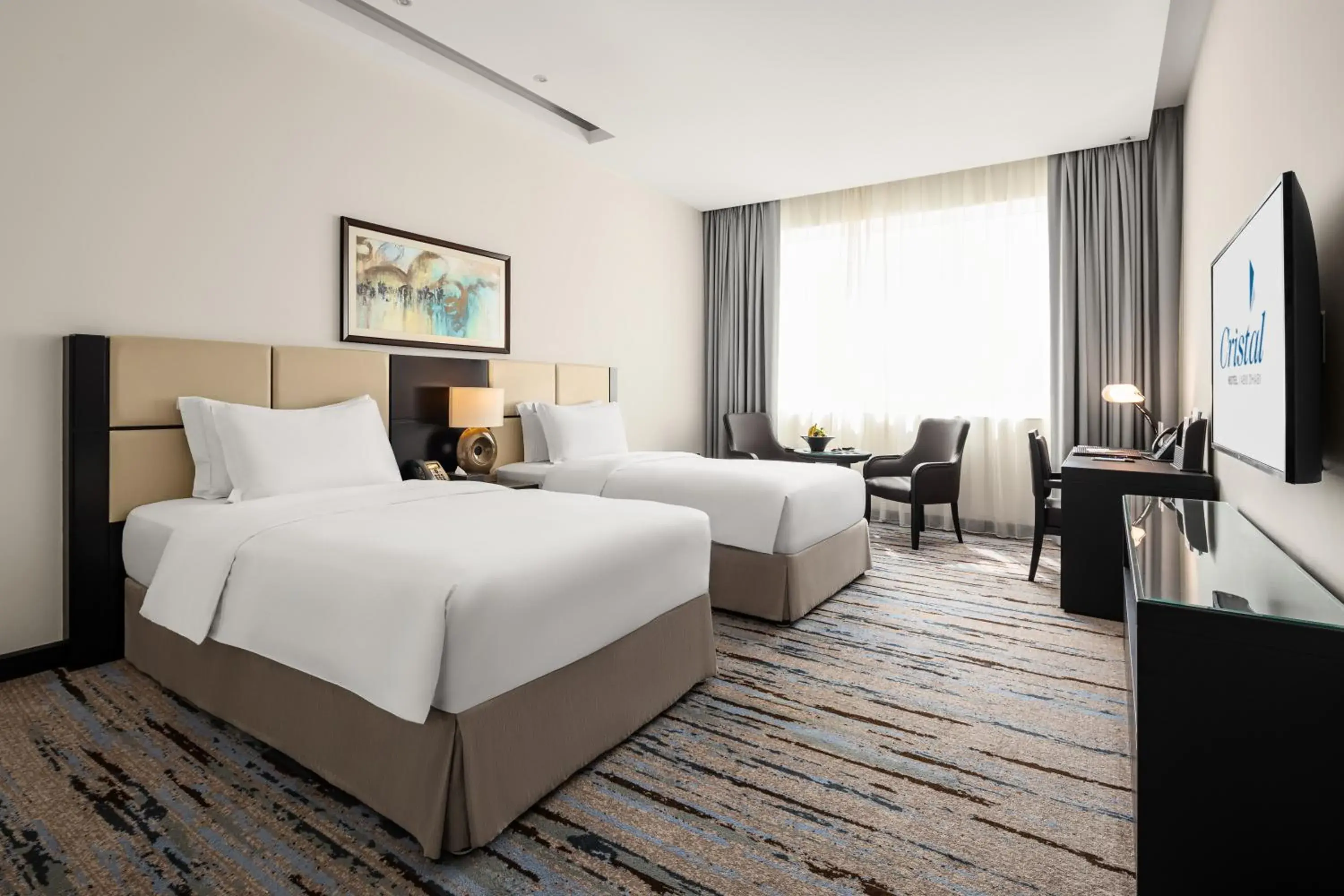 Bed in Cristal Hotel Abu Dhabi Bed in Cristal Hotel Abu Dhabi