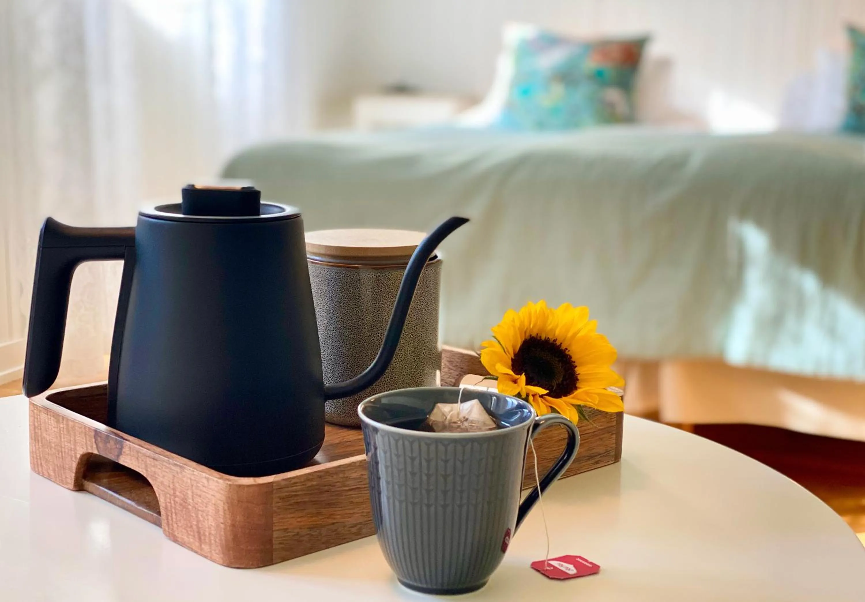 Coffee/tea facilities, Bed in Hotell St Clemens