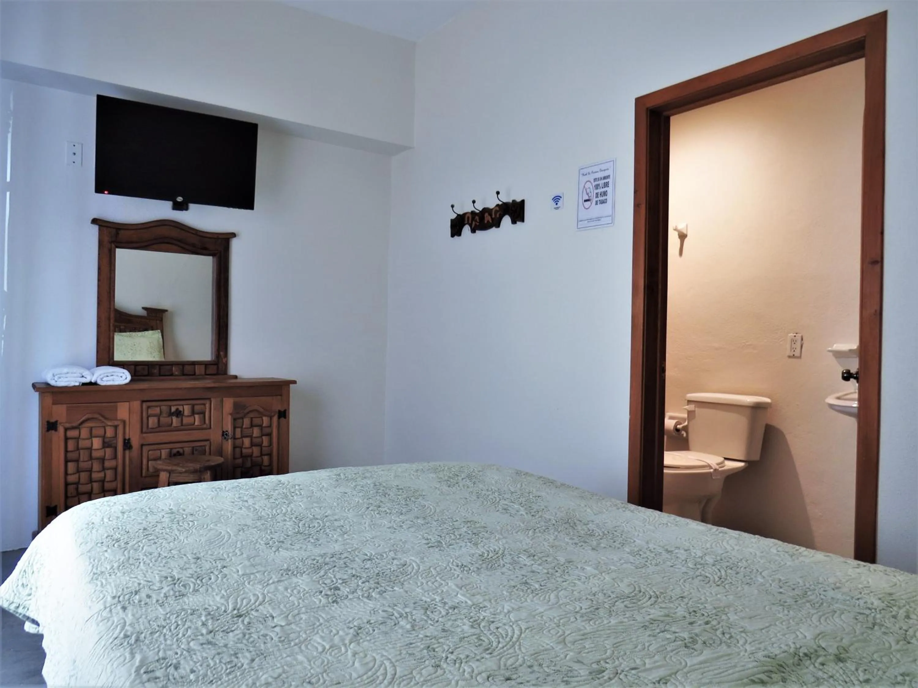 Bed in Hotel Purisima Concepción