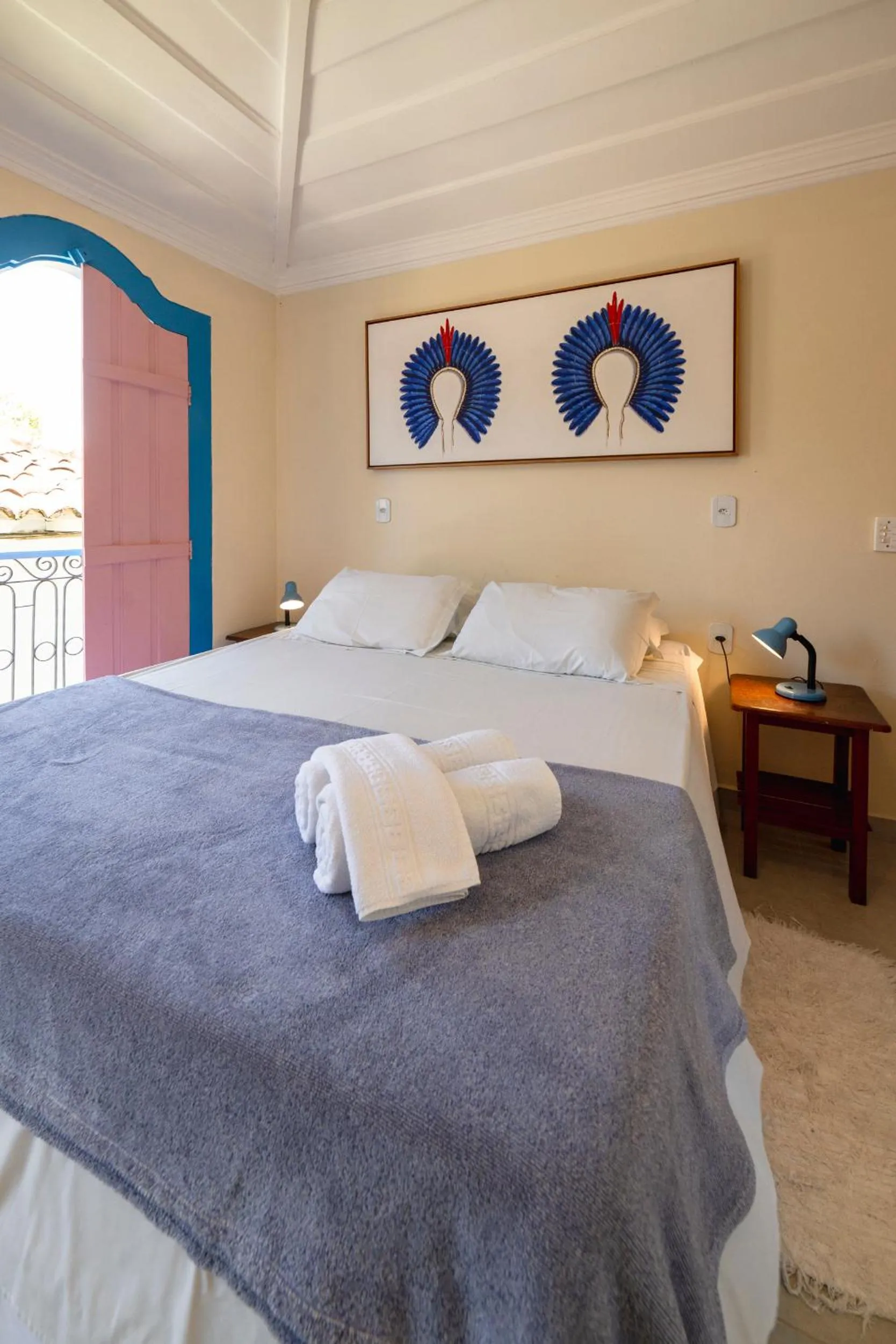 Bed in Pousada Vila do Porto