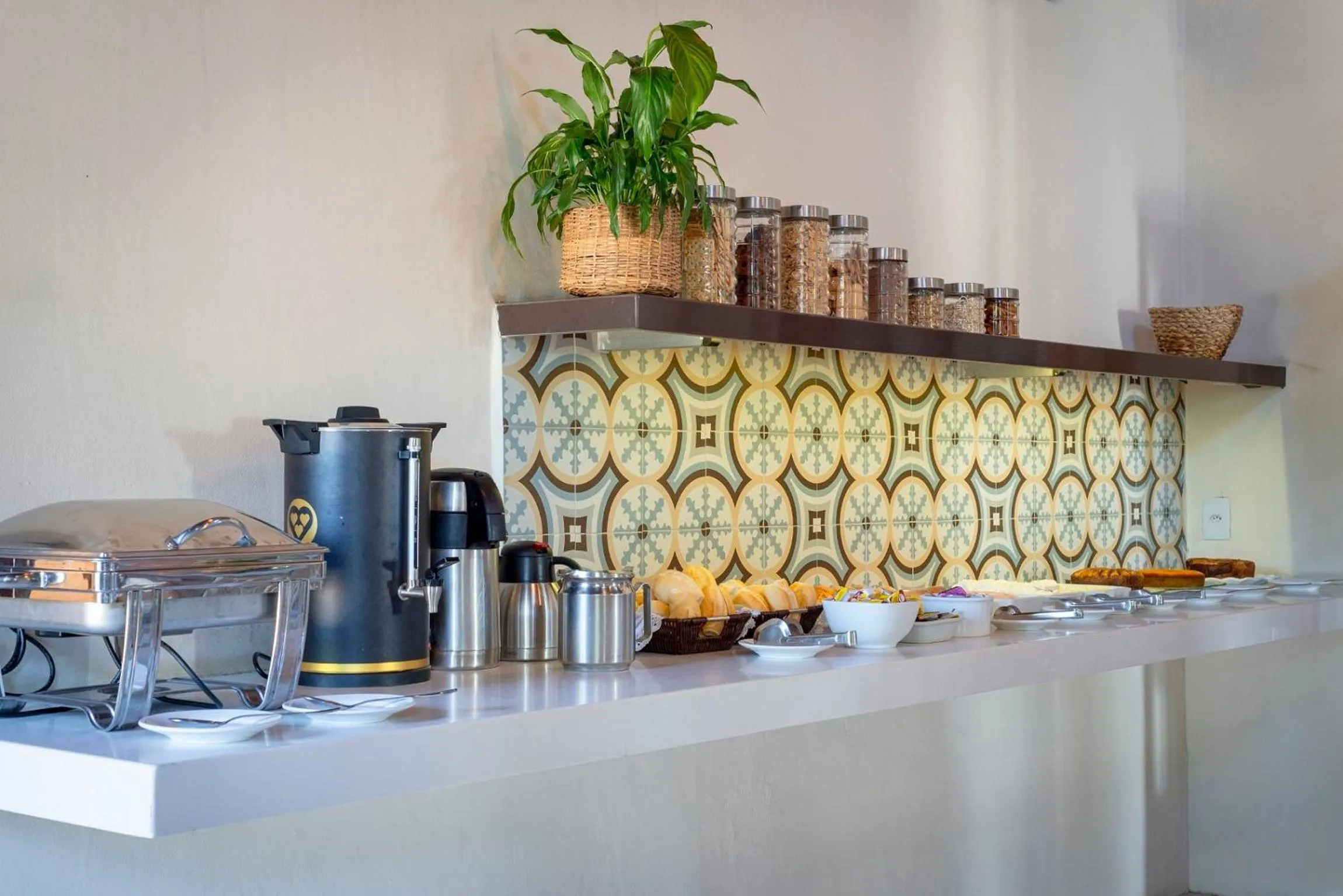 Continental breakfast in Pousada Vila do Porto