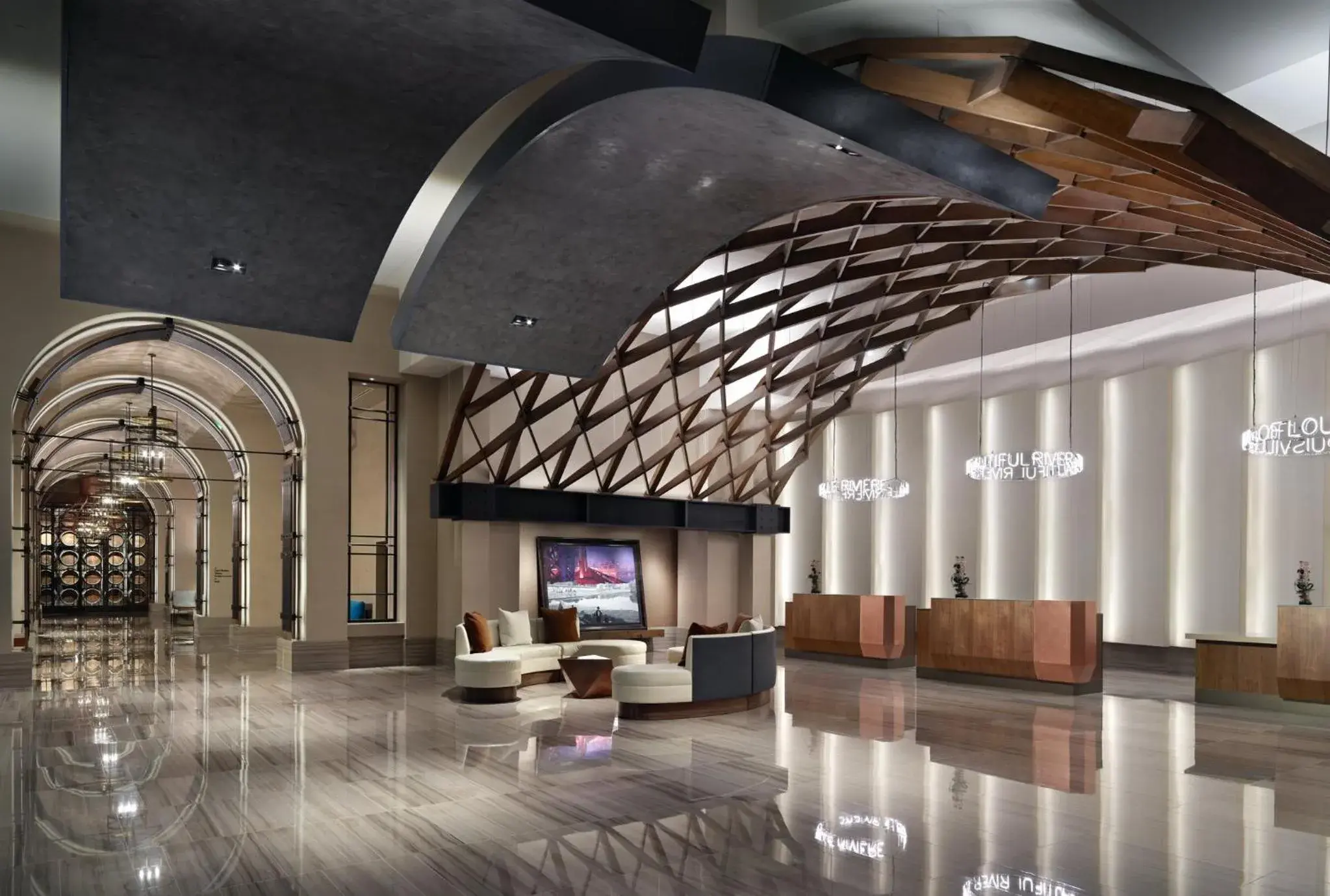 Lobby or reception in Omni Louisville Hotel Lobby or reception in Omni Louisville Hotel