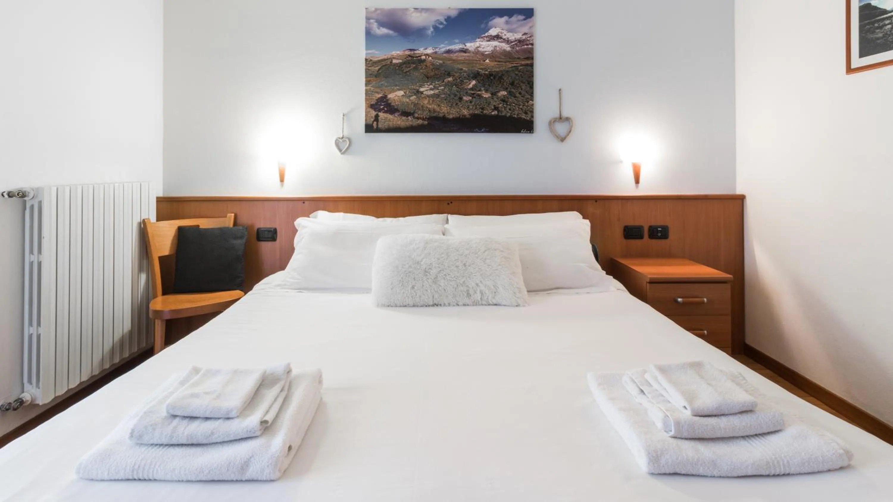 Bedroom, Bed in Residence Pizzo Scalino