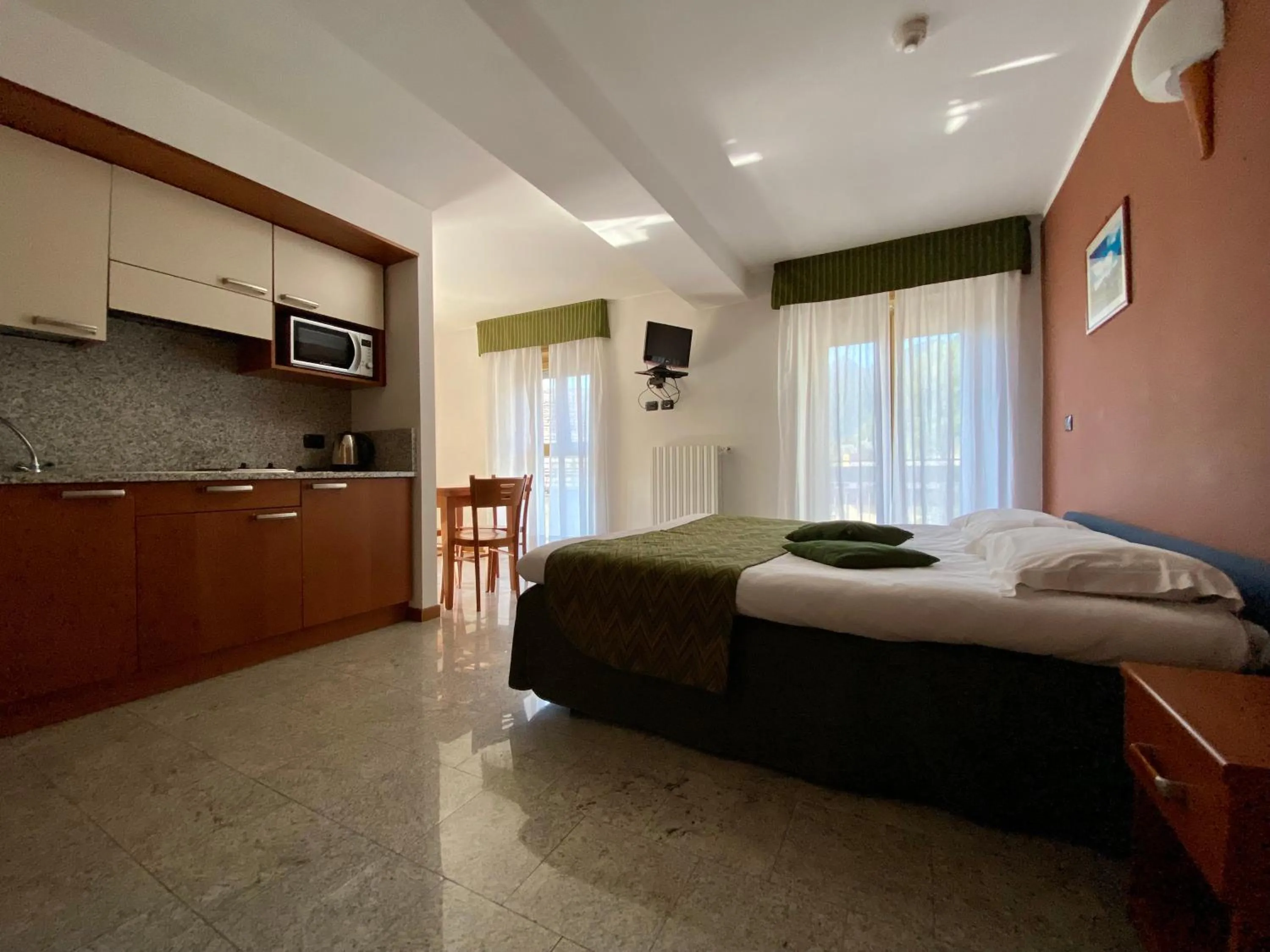 Bedroom, Bed in Residence Pizzo Scalino