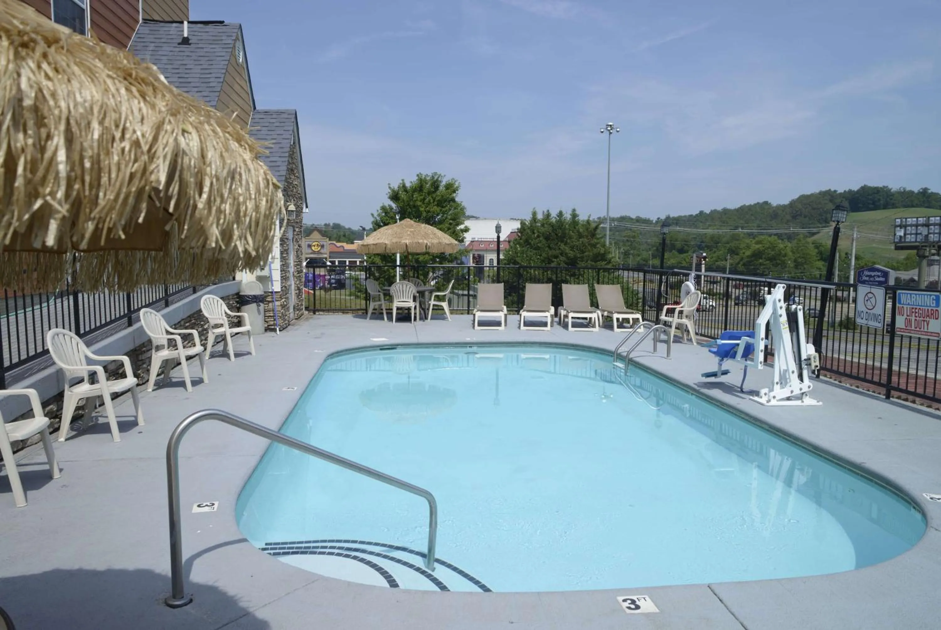 Pool view in Microtel Inn & Suites by Wyndham Pigeon Forge
