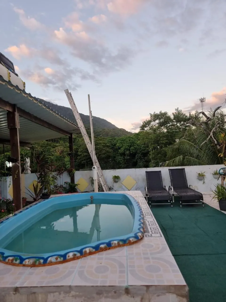 Swimming pool in Pousada Solstício De Verão