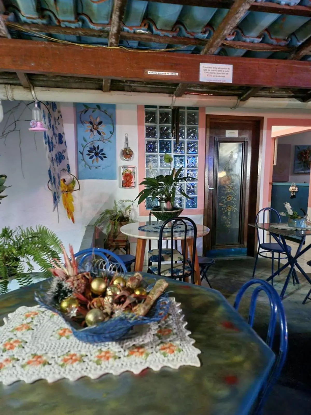 Dining area in Pousada Solstício De Verão