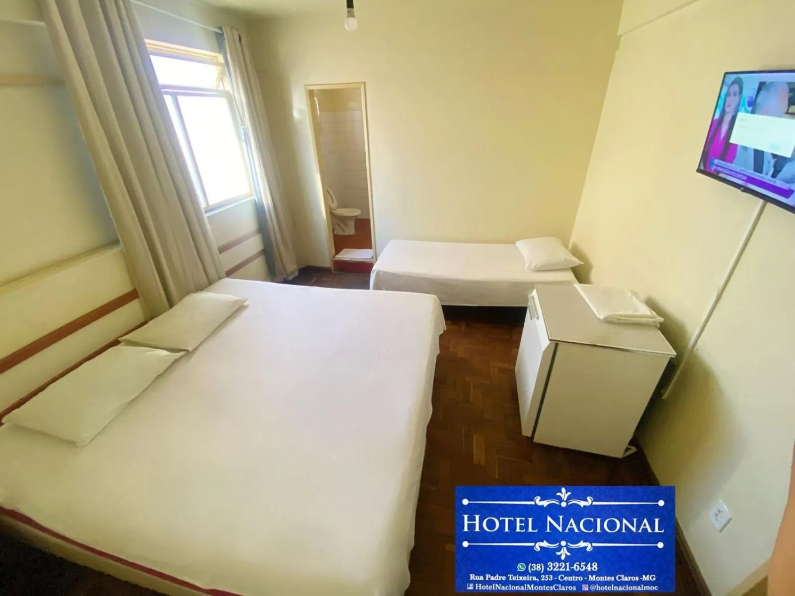 Bed in Hotel Nacional Montes Claros