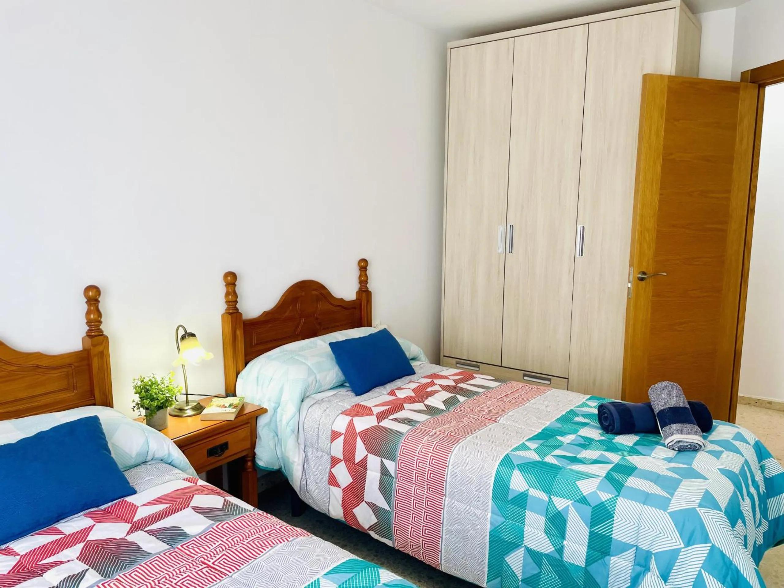 Bed in Beach and Family