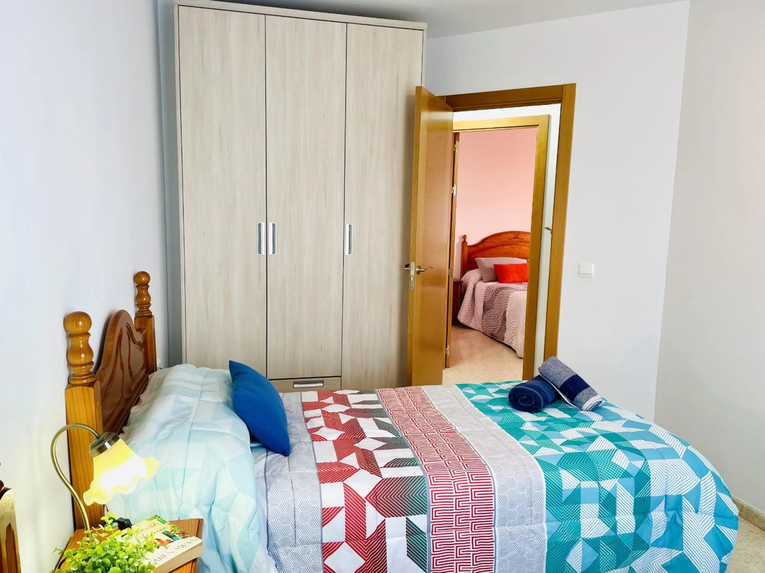 Bed in Beach and Family
