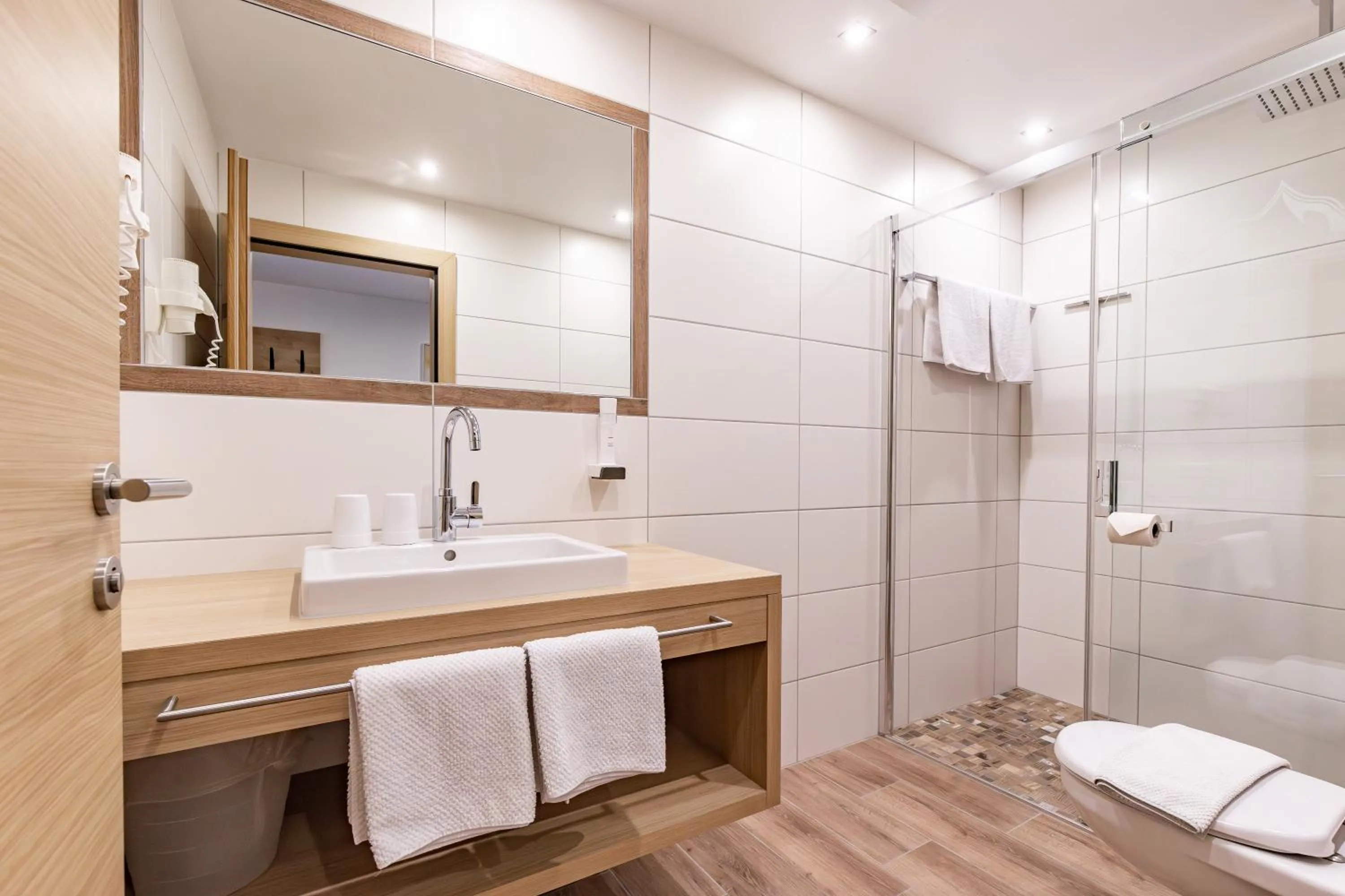 Shower in Das Aparthotel Olympia Tirol