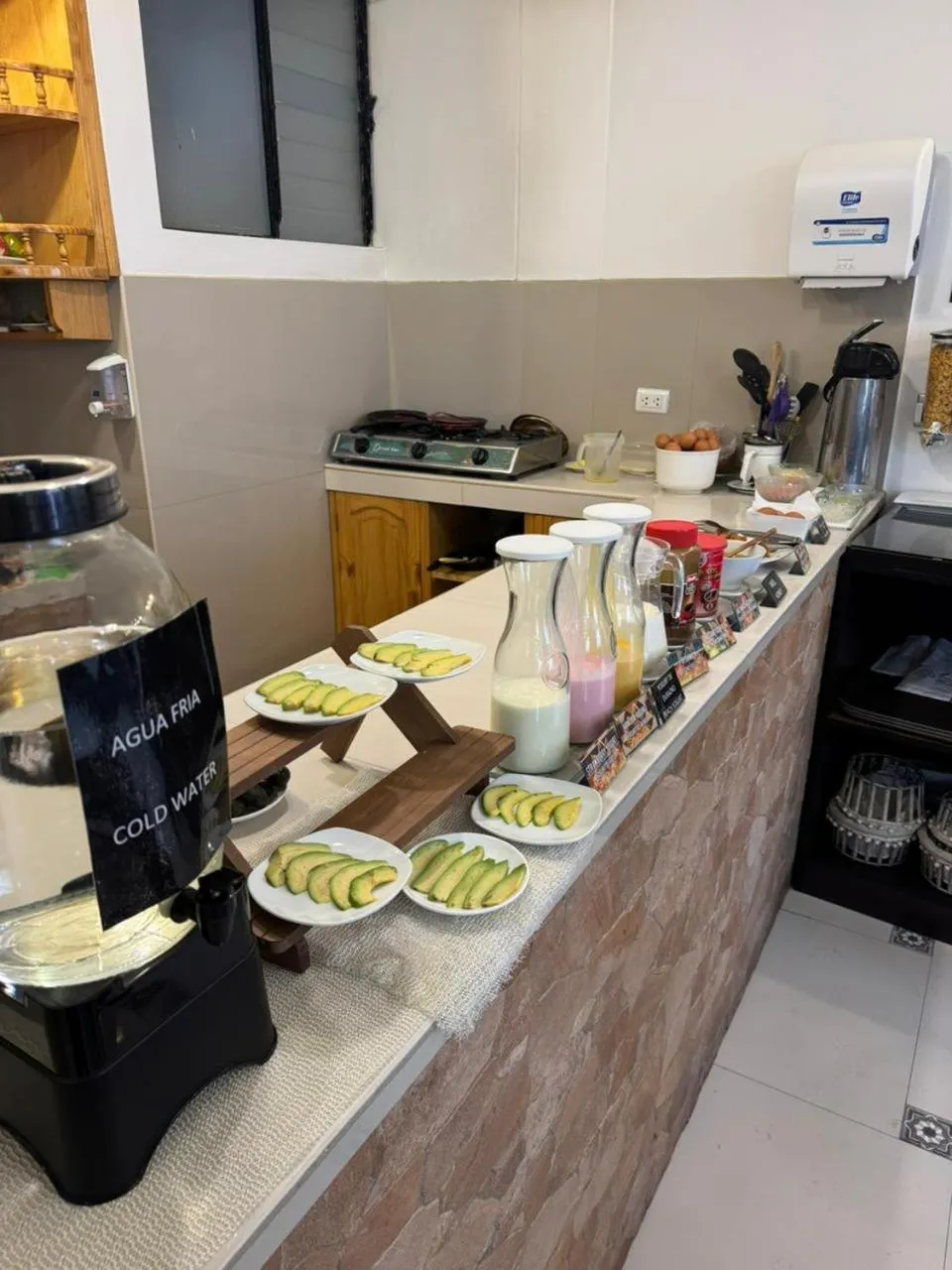 Buffet breakfast in Awki´s Dream Hotel