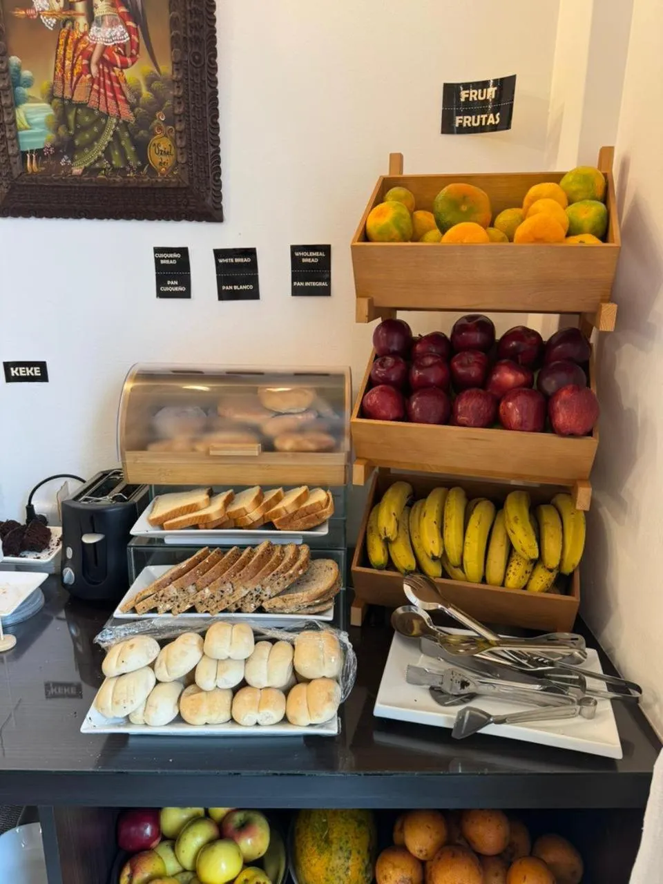 Buffet breakfast in Awki´s Dream Hotel