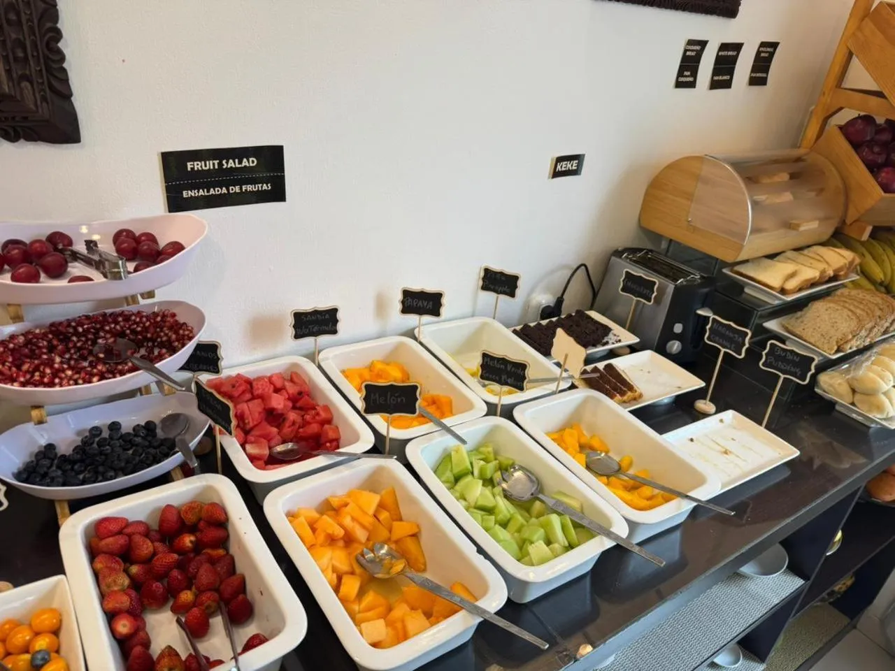 Buffet breakfast in Awki´s Dream Hotel