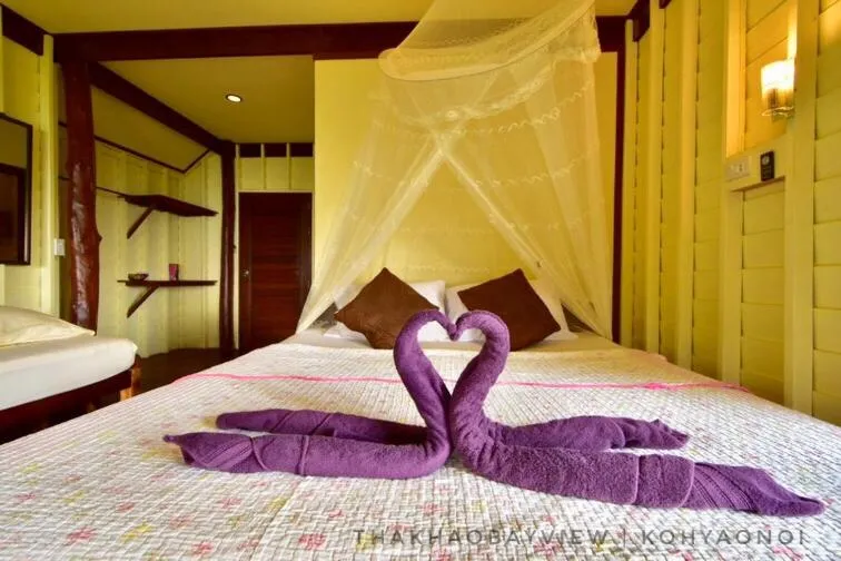 Bedroom, Bed in Tha Khao Bay View Bungalow