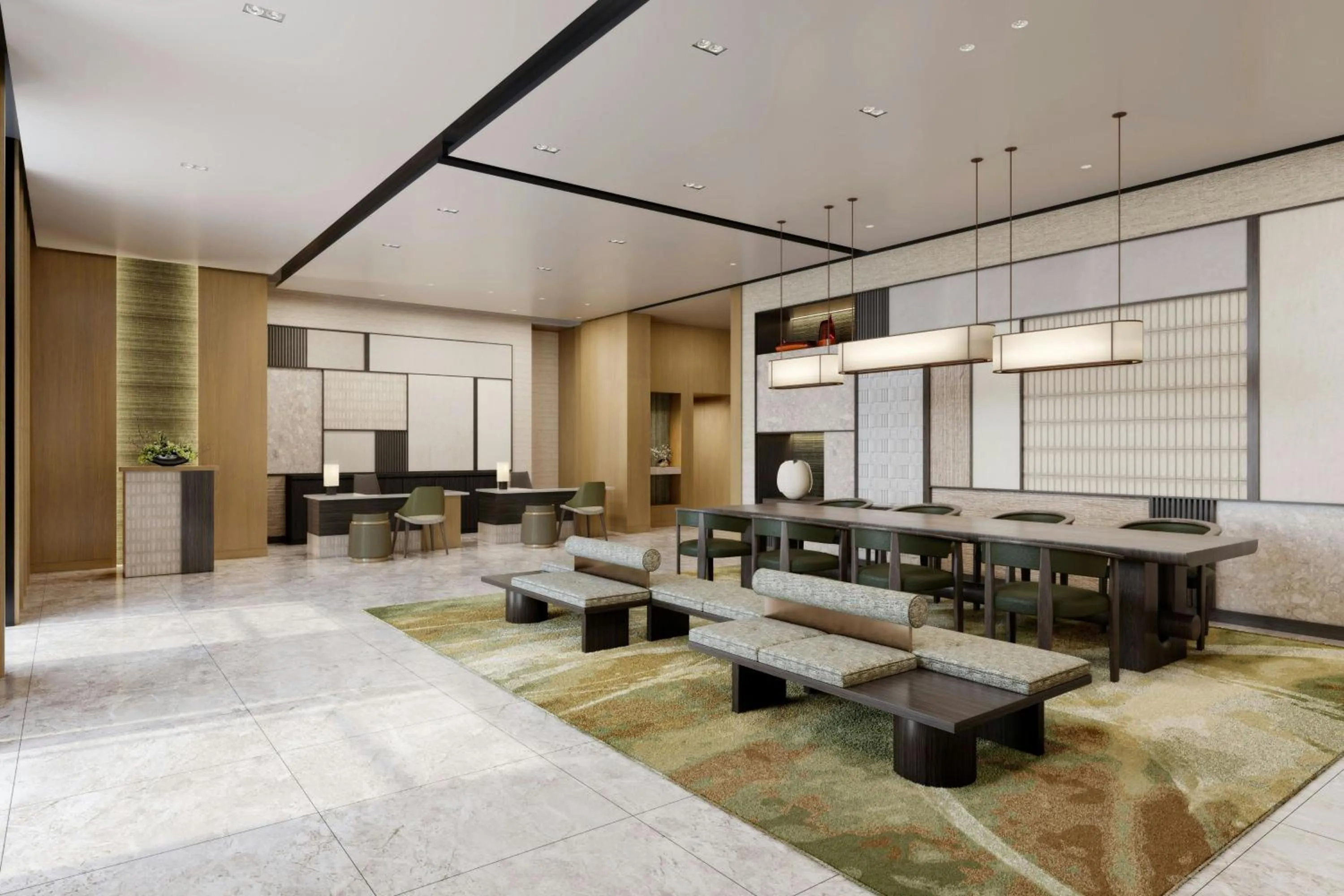 Lobby or reception in Courtyard by Marriott Kyoto Shijo Karasuma