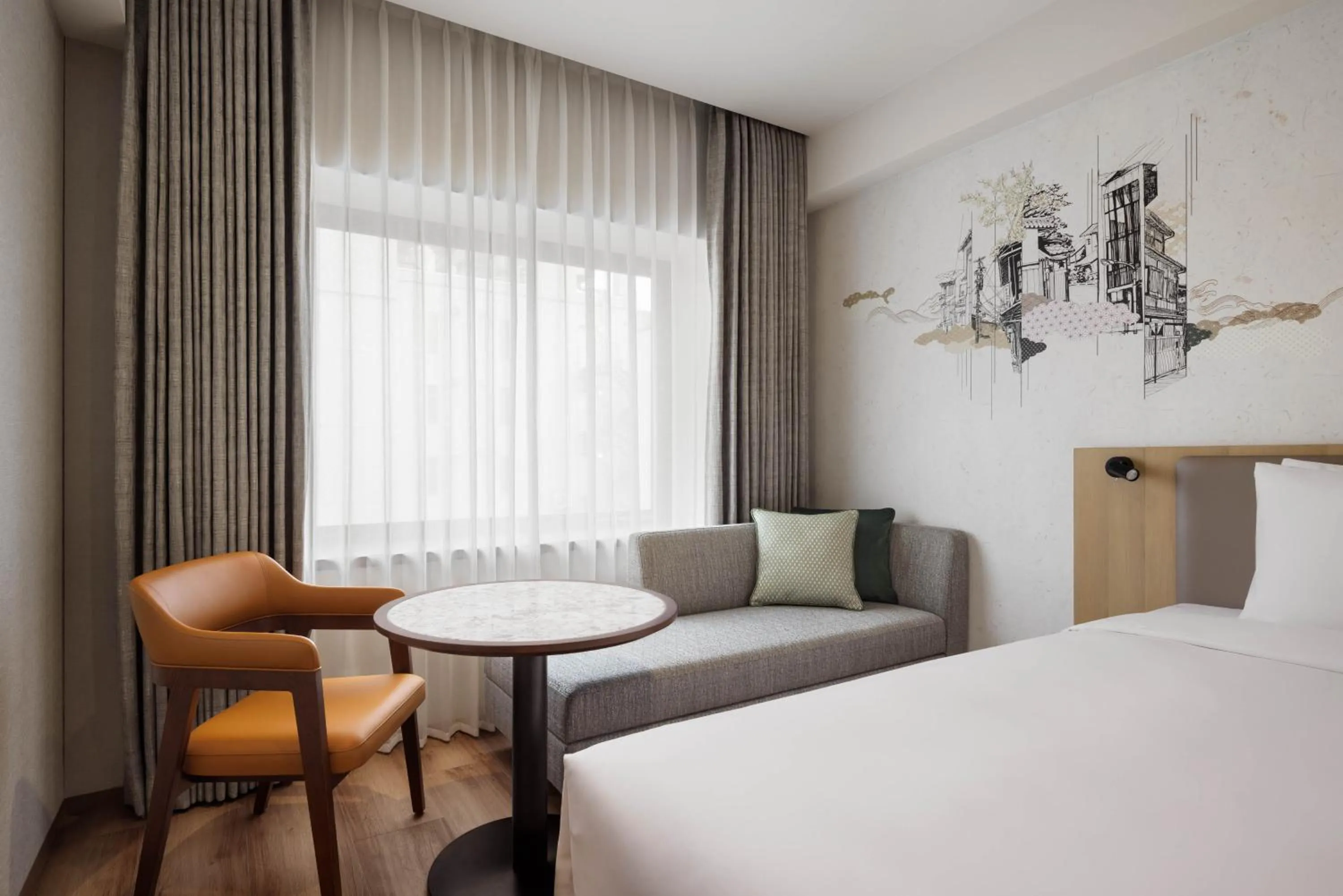 Bed in Courtyard by Marriott Kyoto Shijo Karasuma