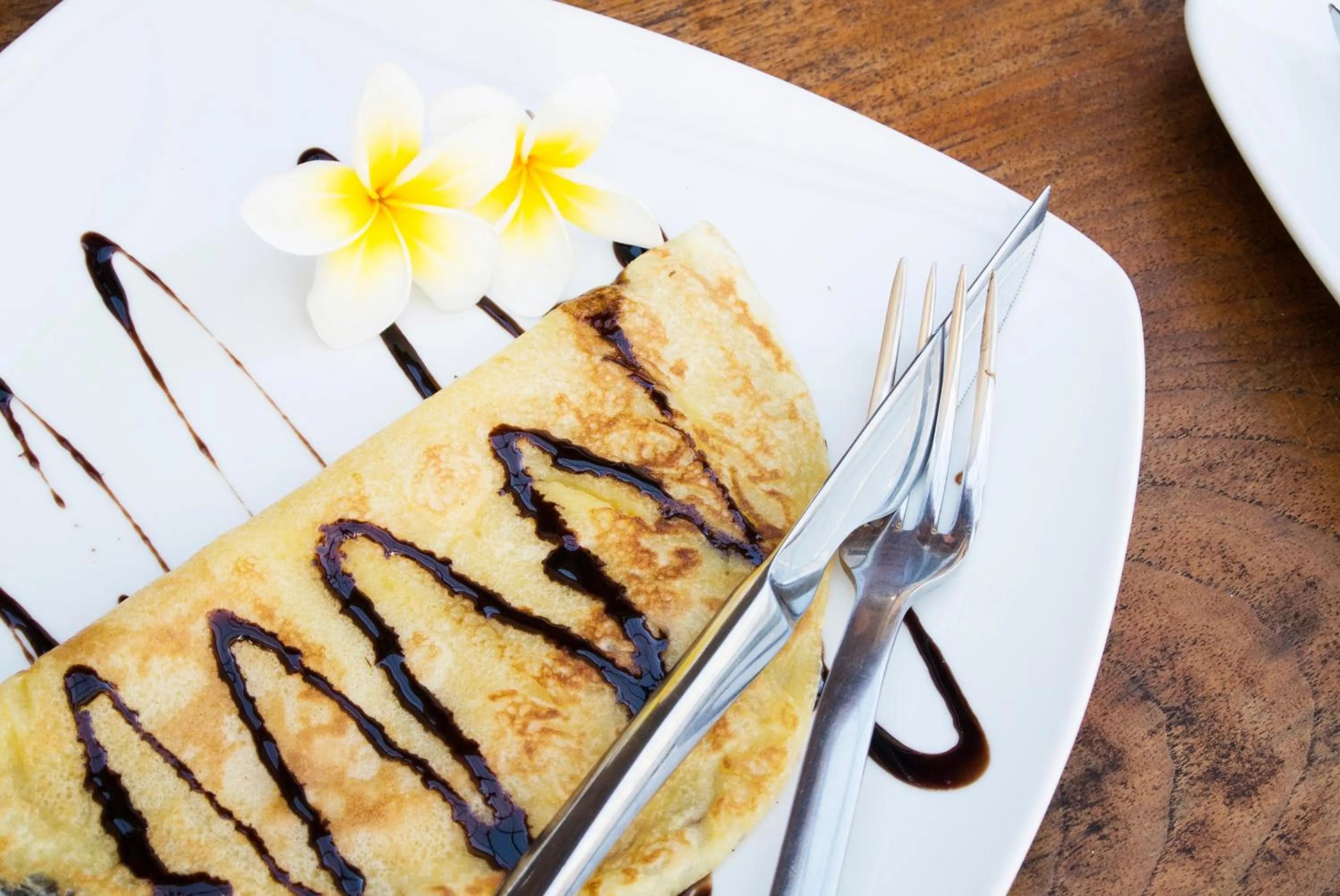 American breakfast in Hikari Guesthouse