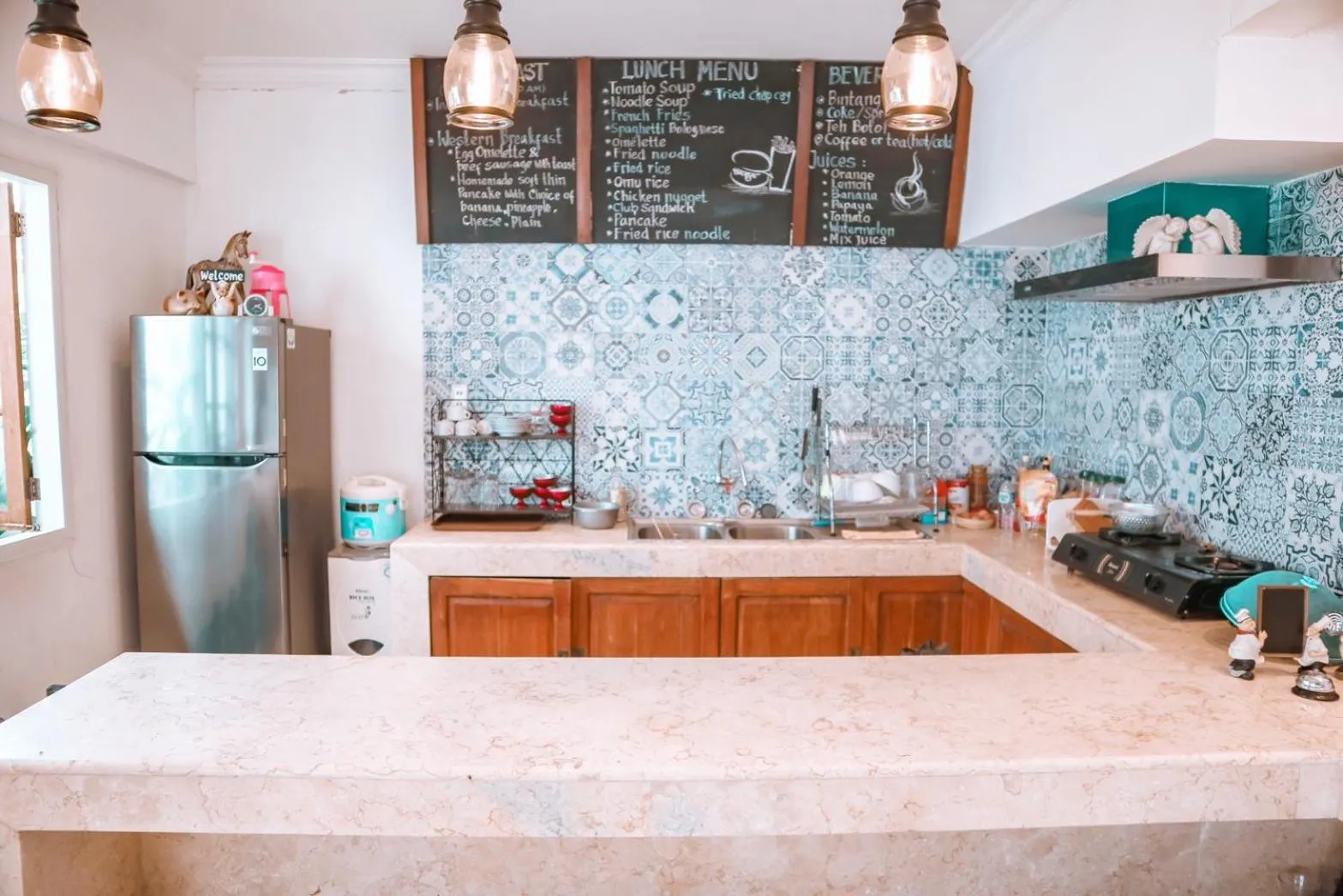 Kitchen or kitchenette in Hikari Guesthouse