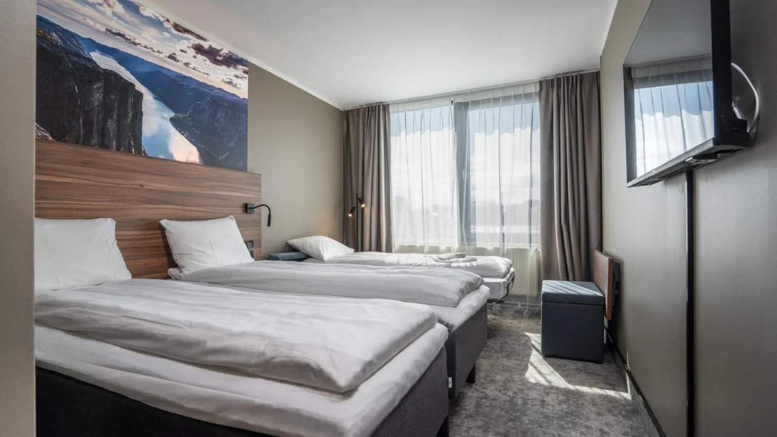 Bed in Thon Partner Stavanger Forum Hotel