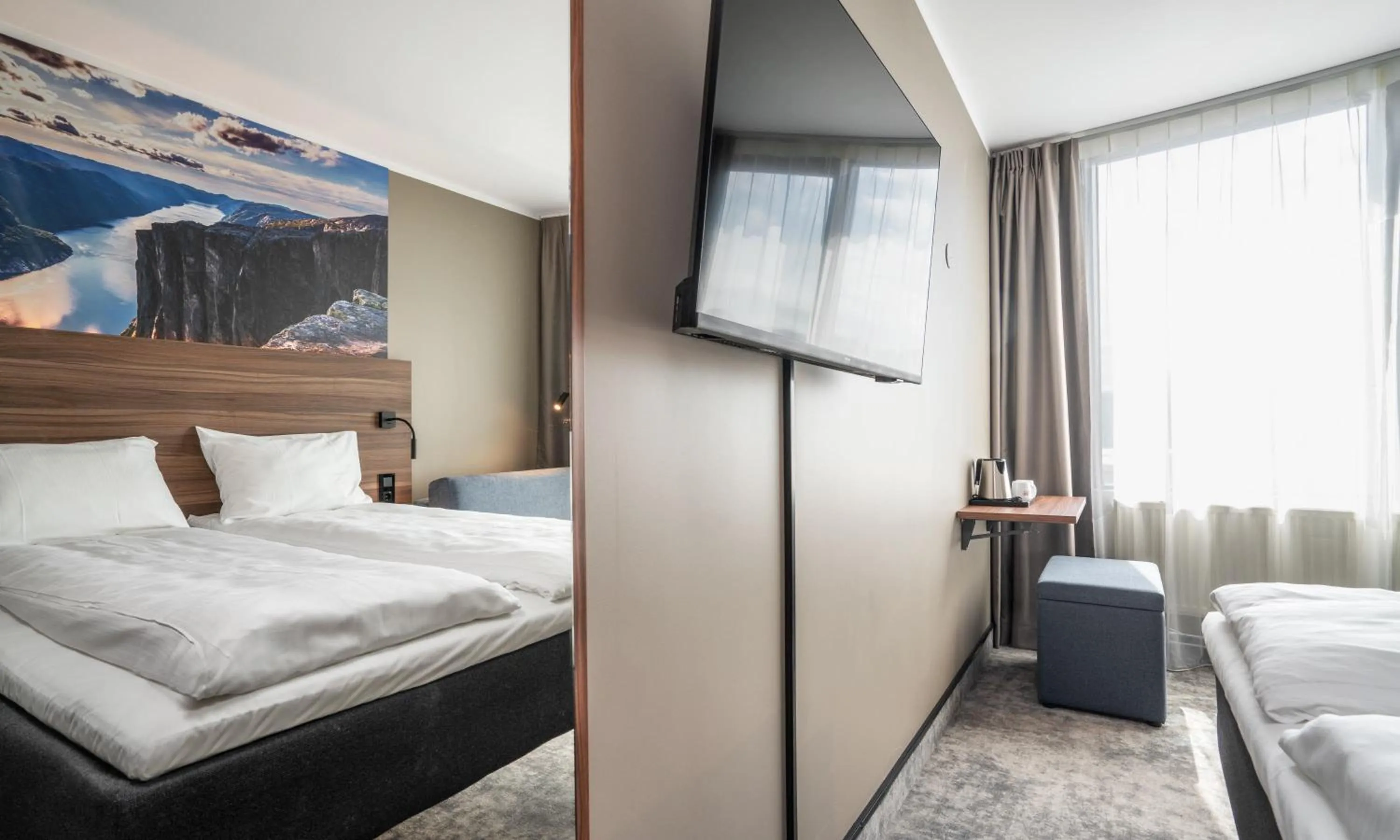 Bed in Thon Partner Stavanger Forum Hotel