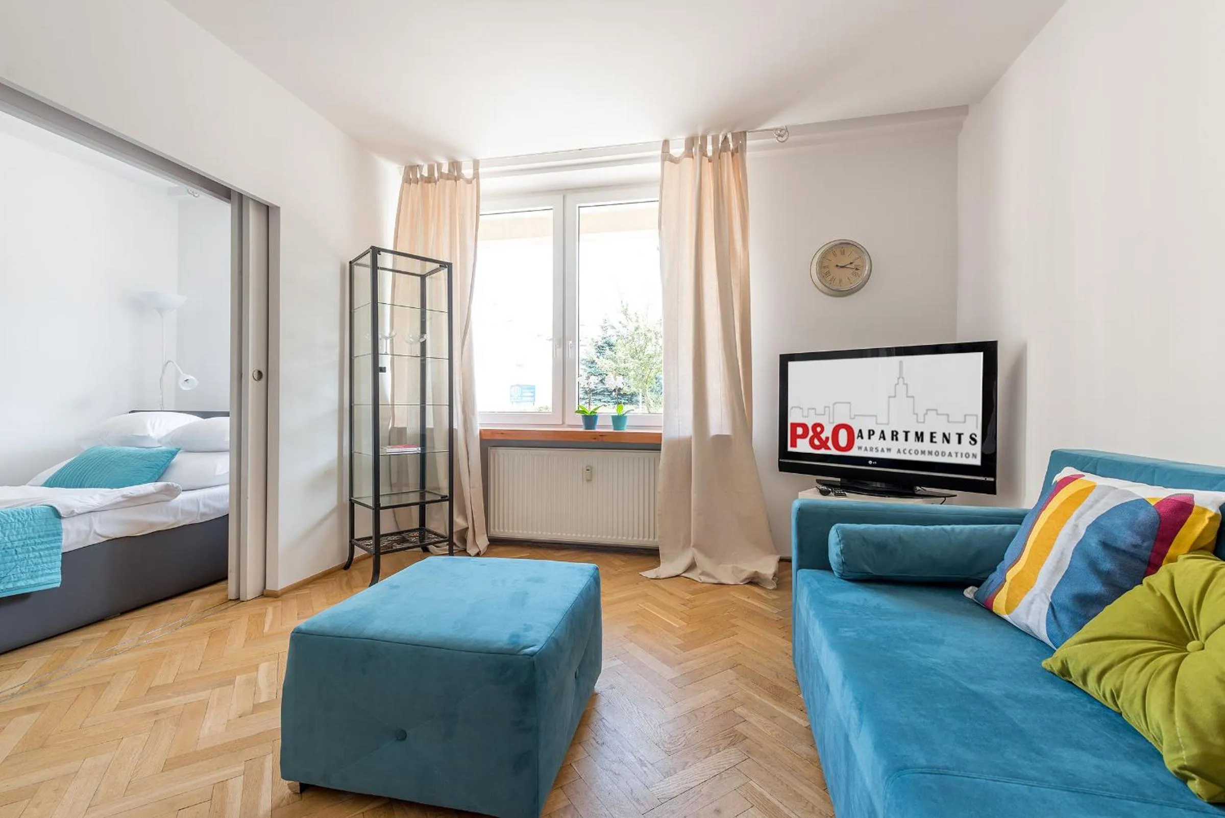 Living room, Bed in P&O Apartments Old Town