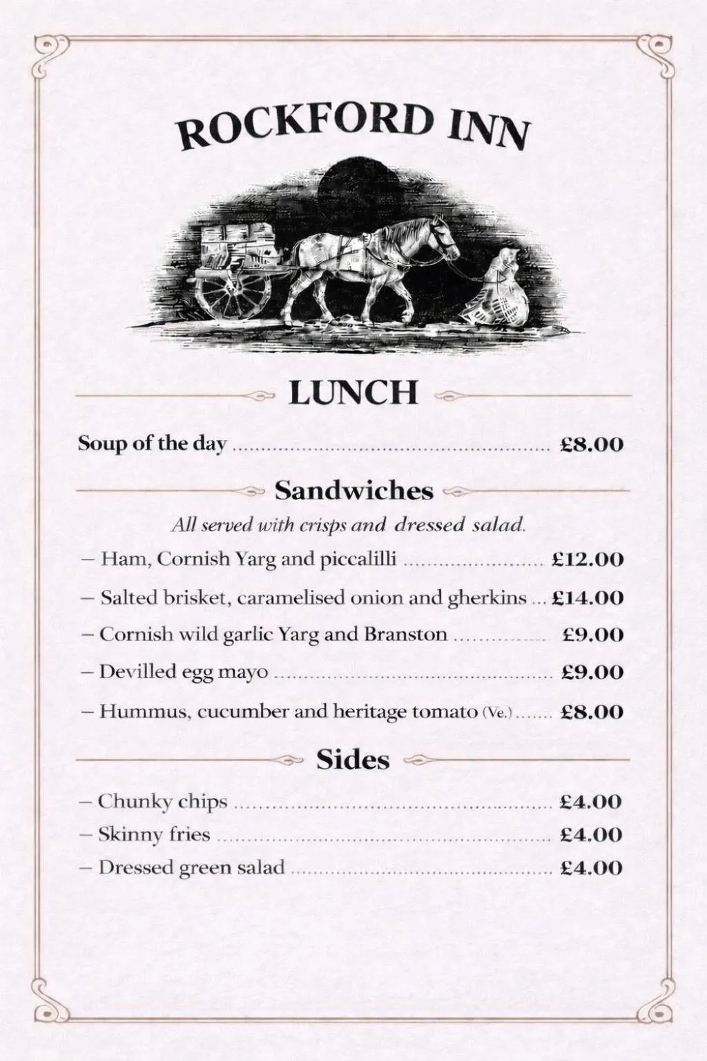 Lunch in The Rockford Inn