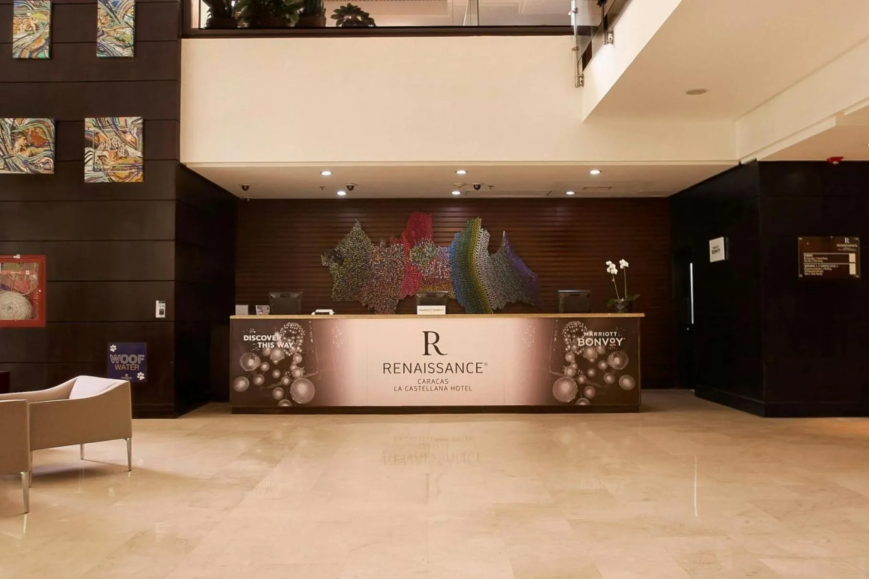 Lobby or reception in Renaissance Caracas La Castellana Hotel