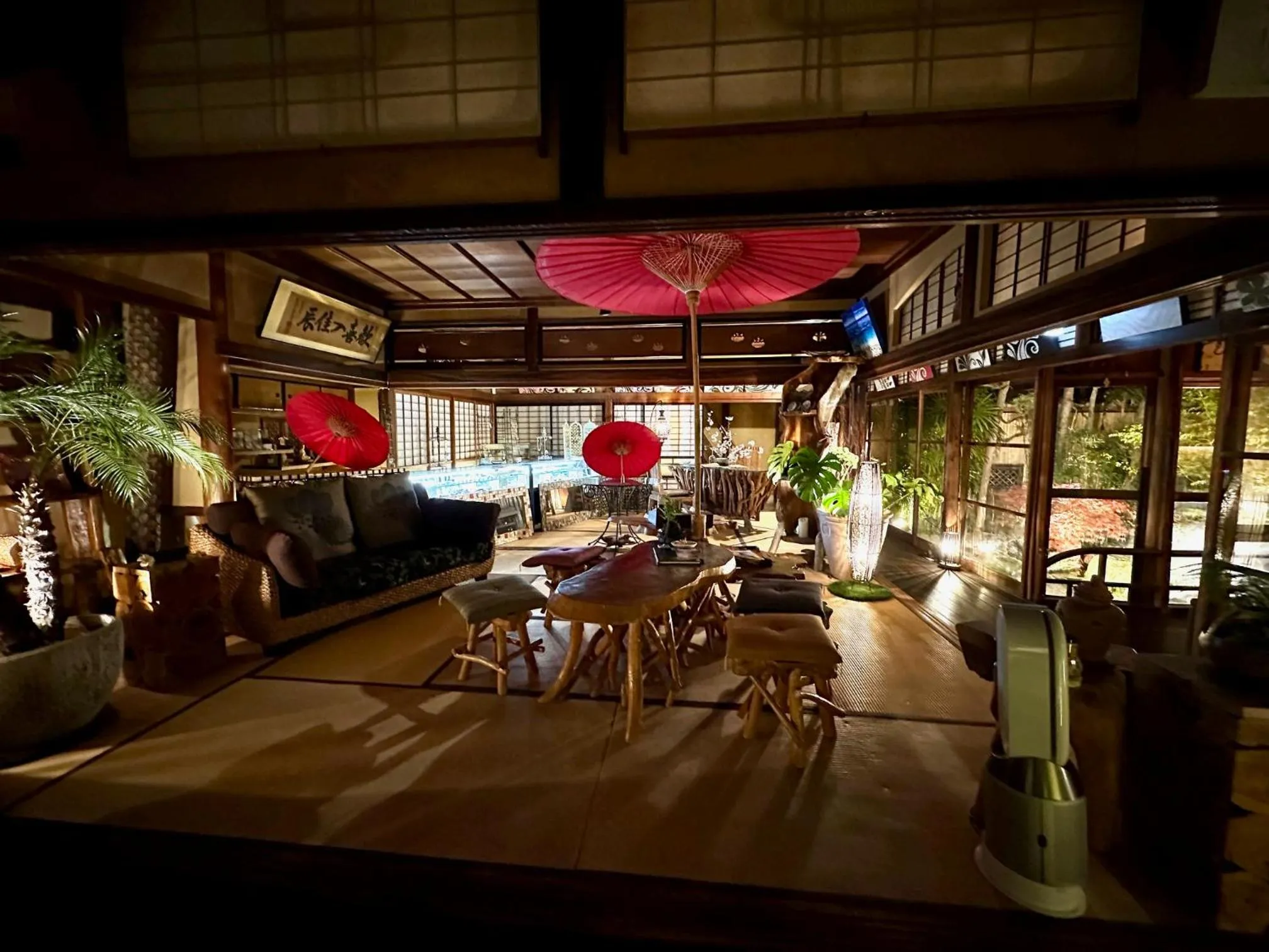 Living room in Kominka Mitsuhama Ryokan