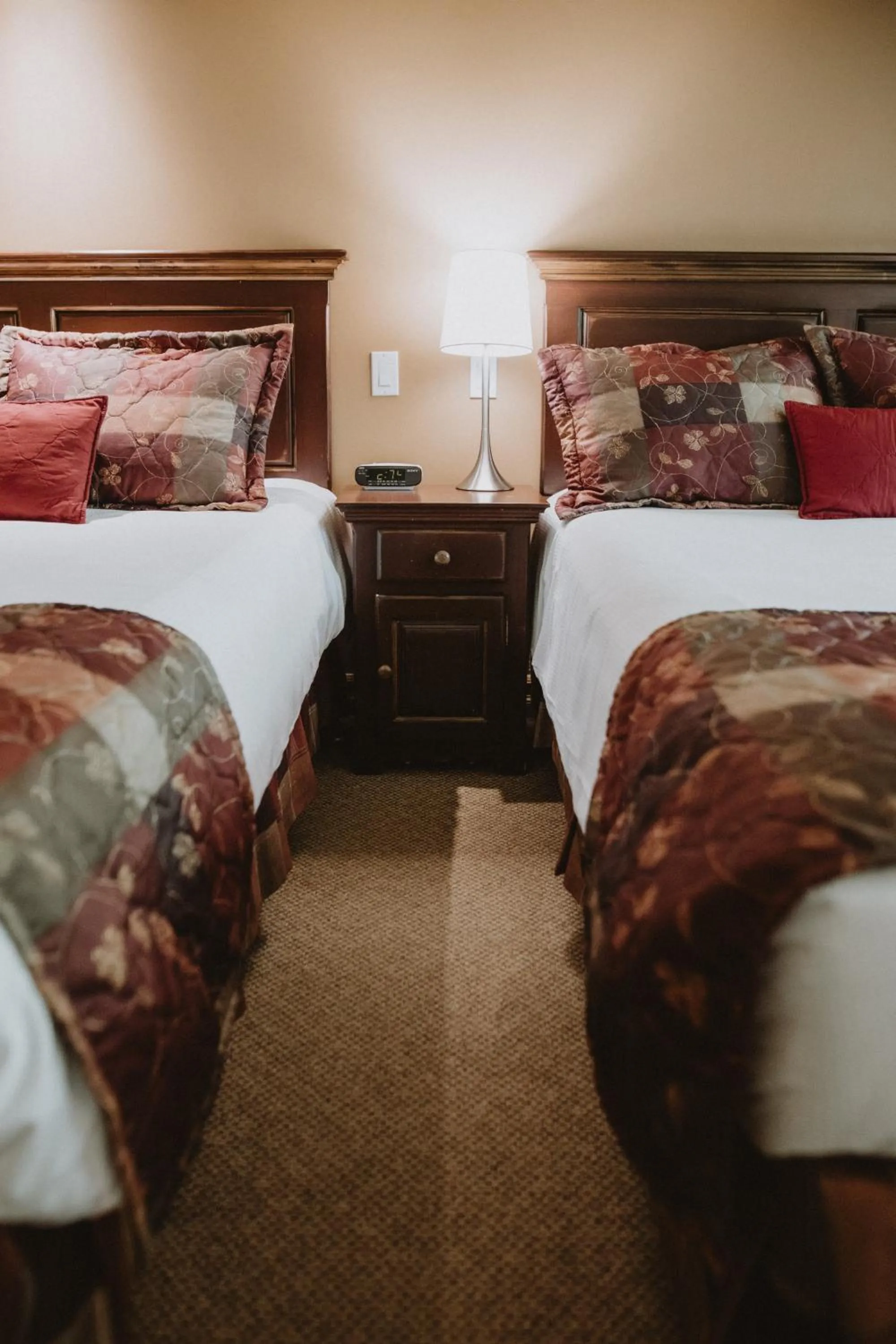 Bed in Auberge du Lac Morency