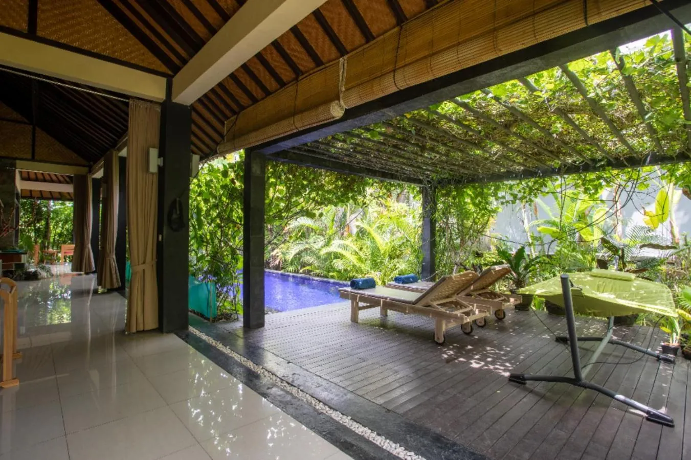 Pool view in Villa Latebra