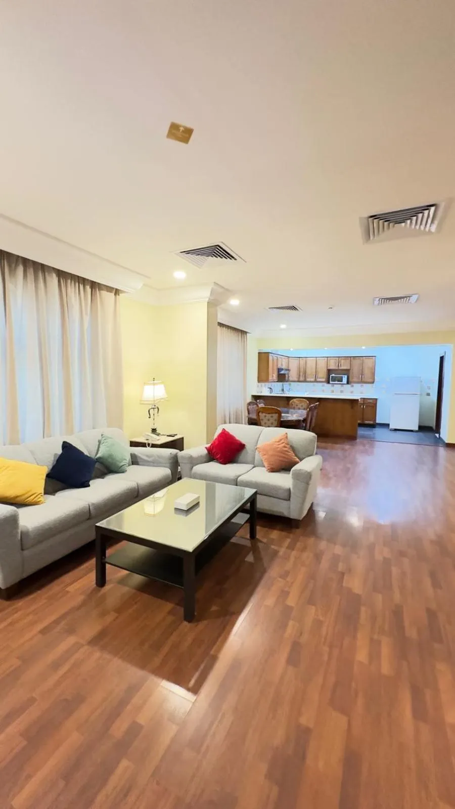 Seating area in The Palace Suites