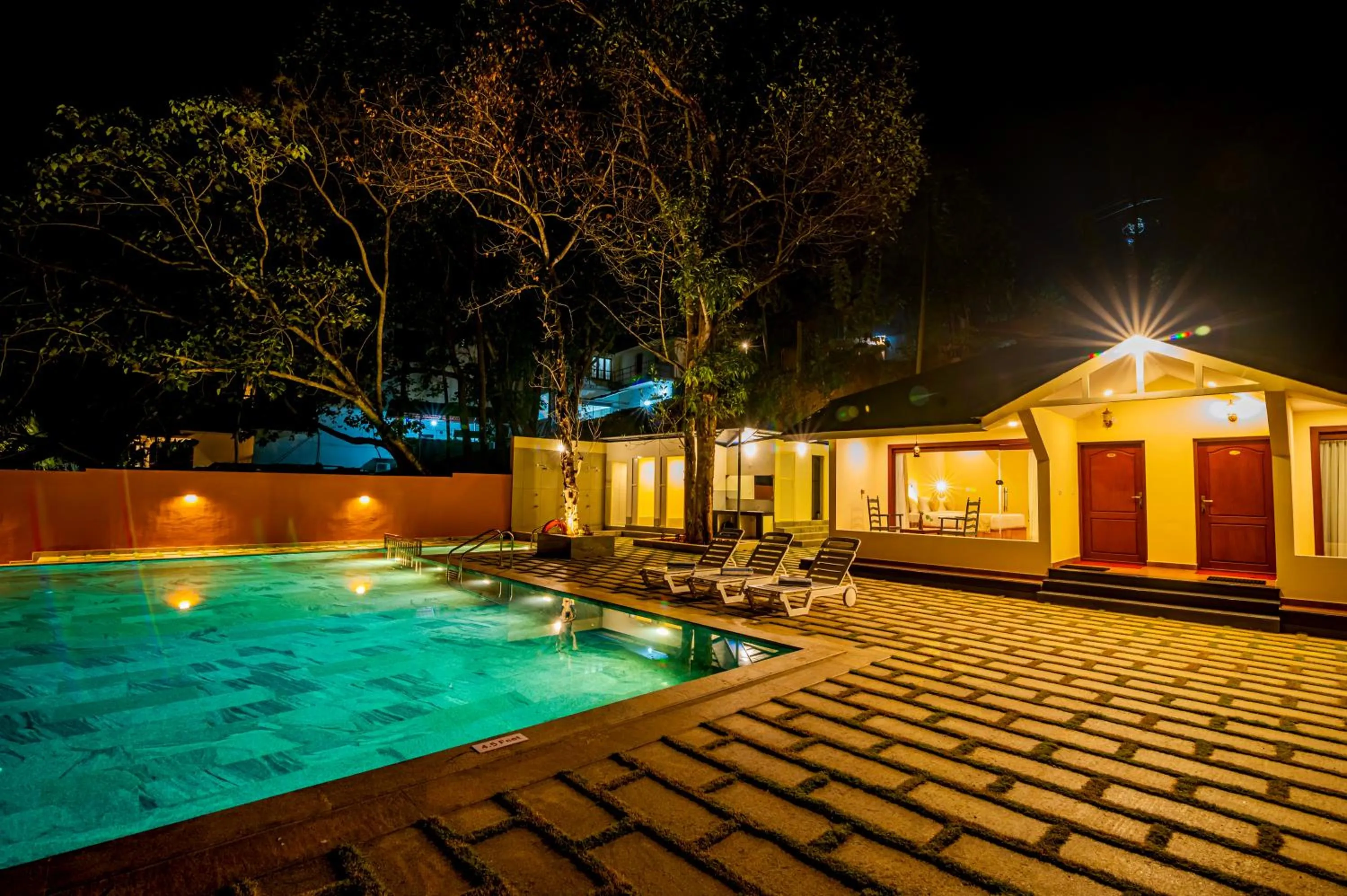 Pool view in Fragrant Nature Backwater Resort & Ayurveda Spa Kollam