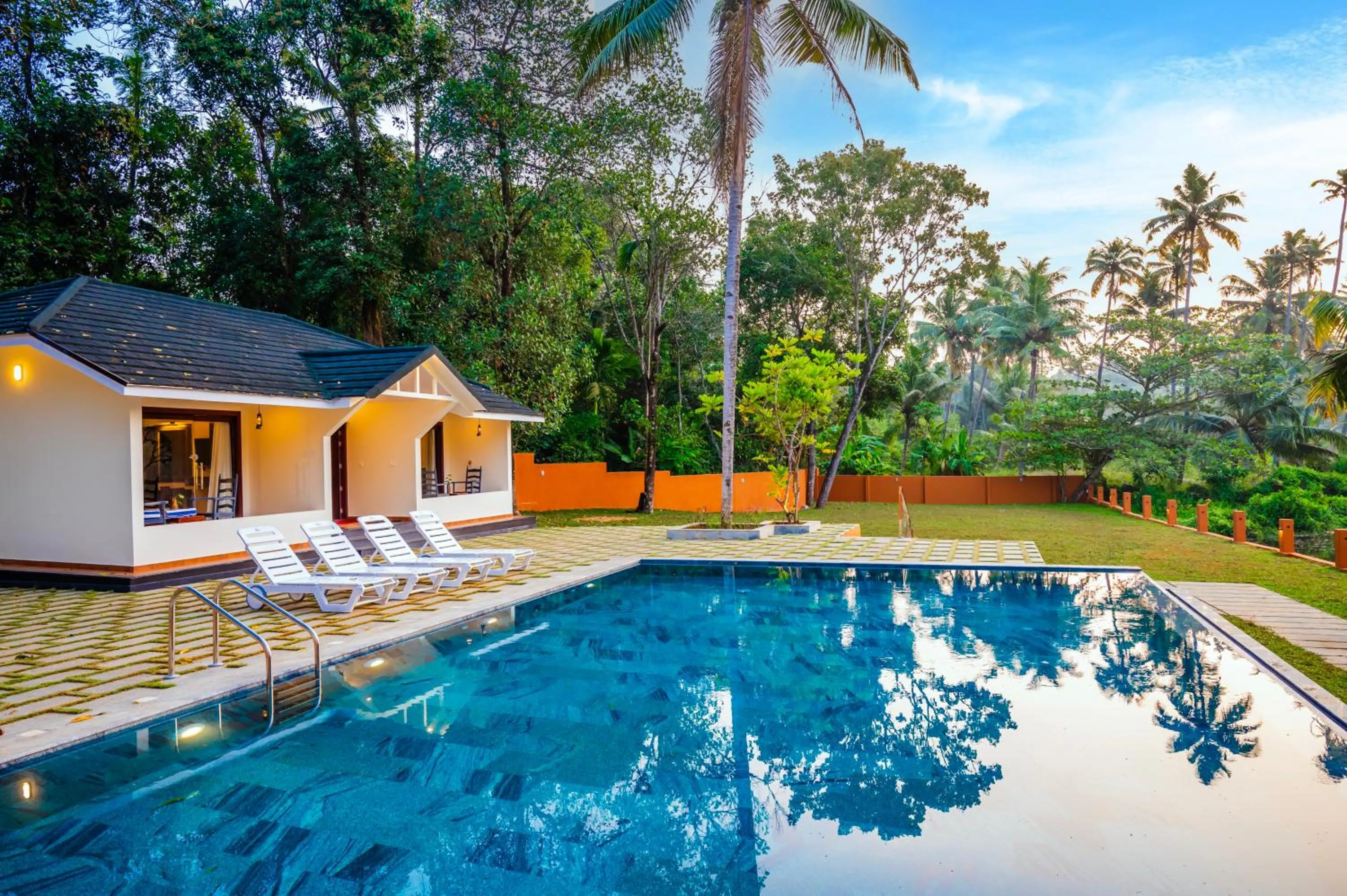 Pool view in Fragrant Nature Backwater Resort & Ayurveda Spa Kollam