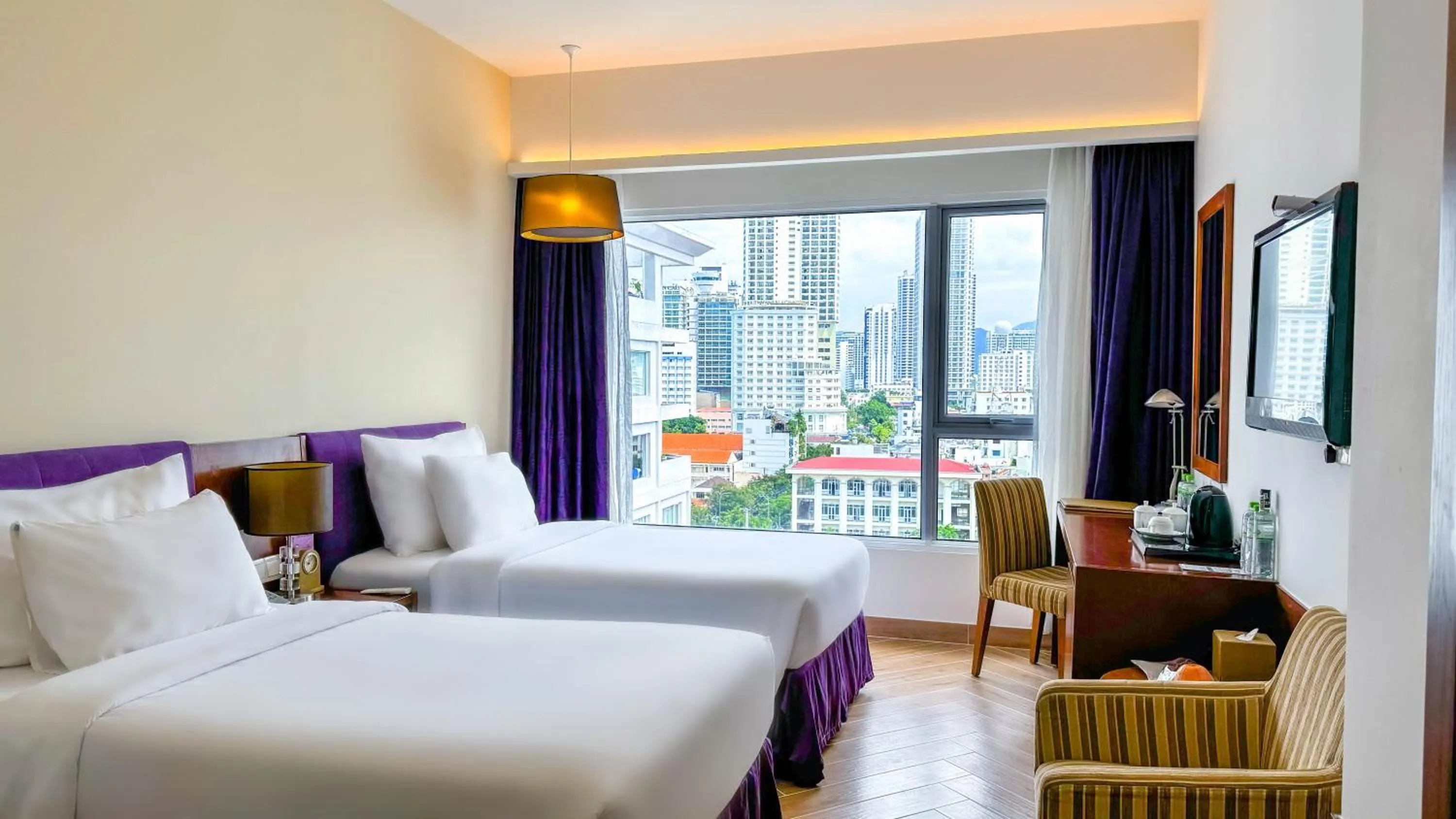 Bed in TTC Hotel Michelia