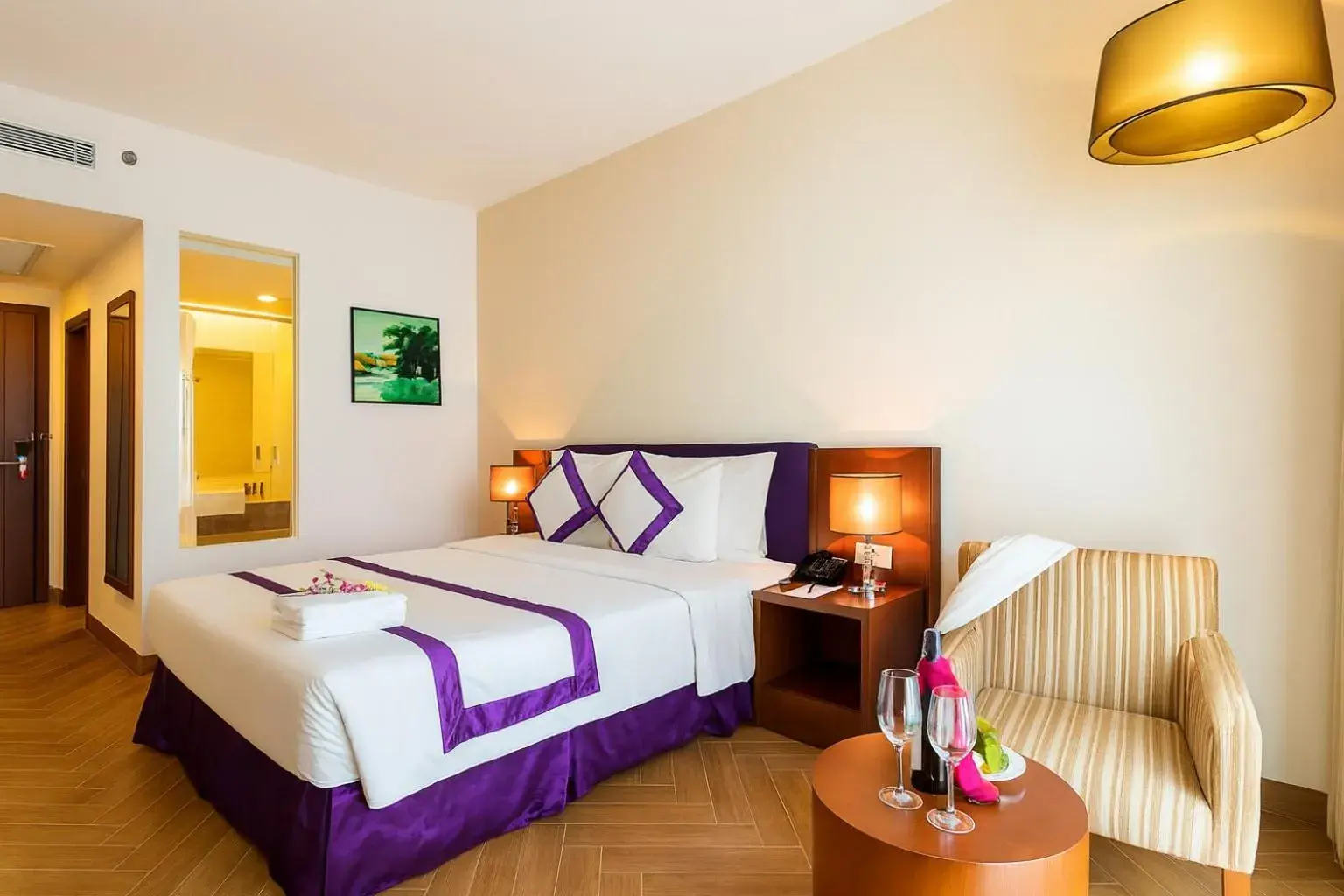 Bed in TTC Hotel Michelia Bed in TTC Hotel Michelia