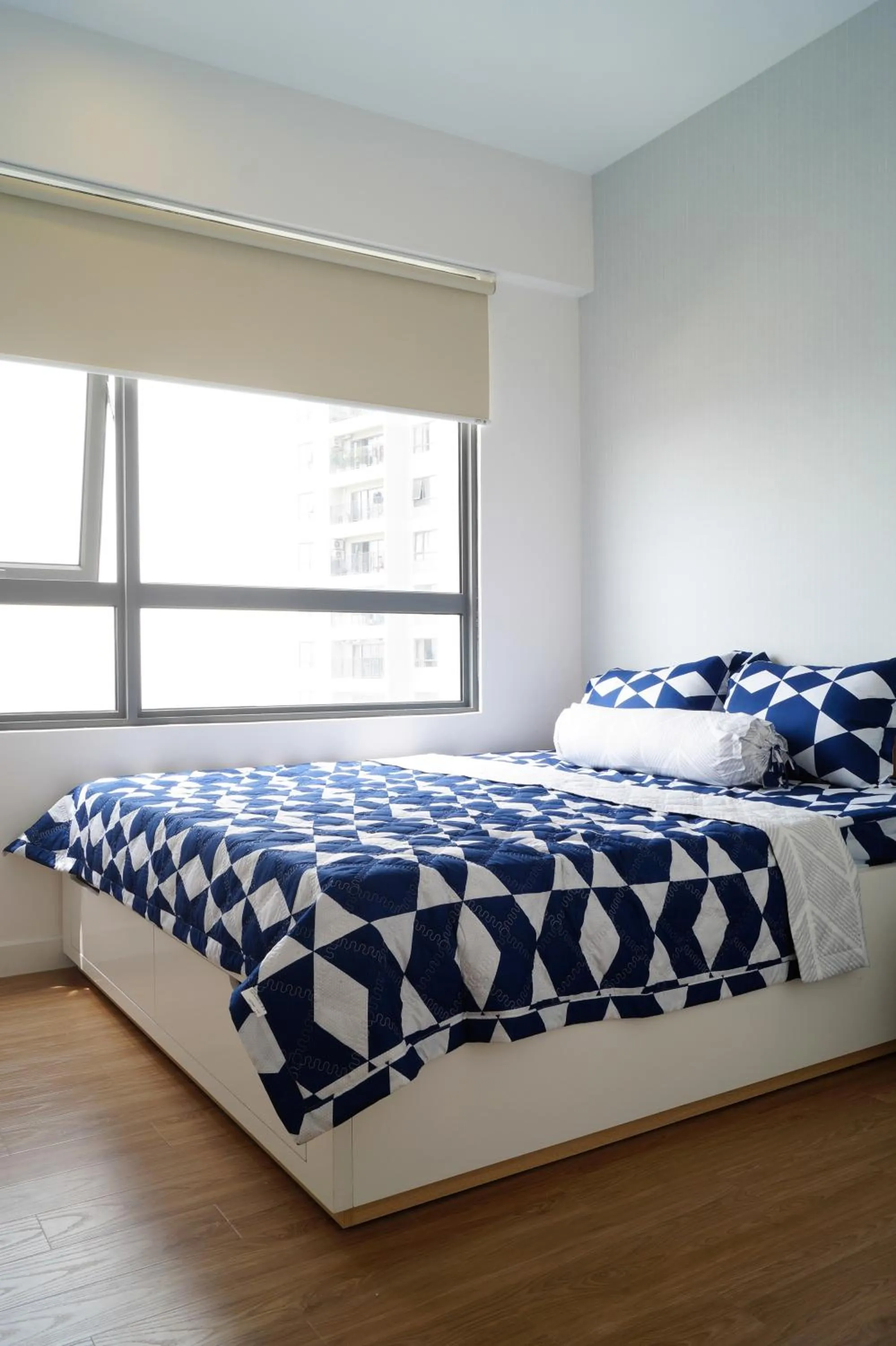Bed in MRT Apartment In Masteri Thao Dien