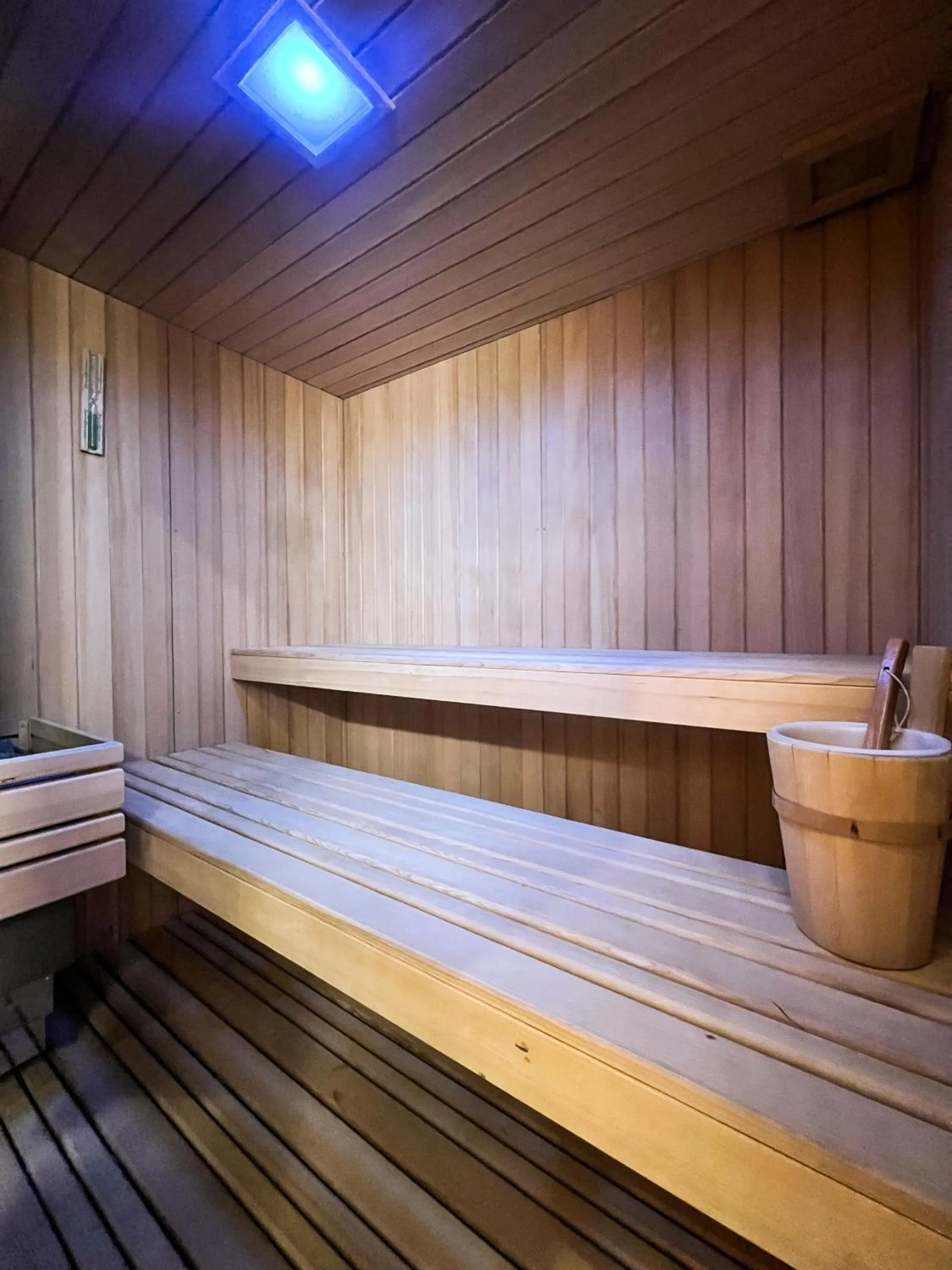 Sauna in Hôtel Le Bois Joli
