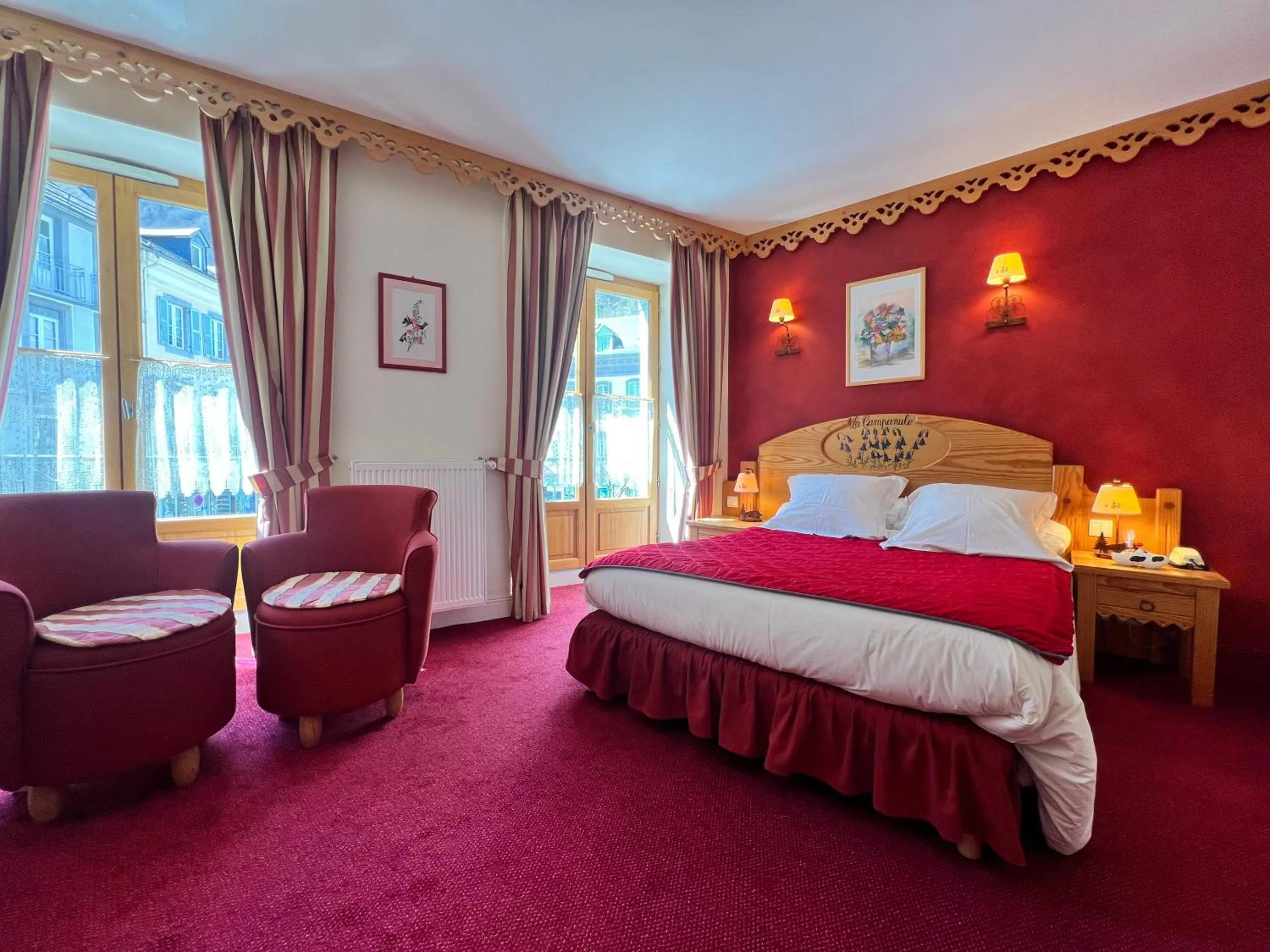 Bed in Hôtel Le Bois Joli