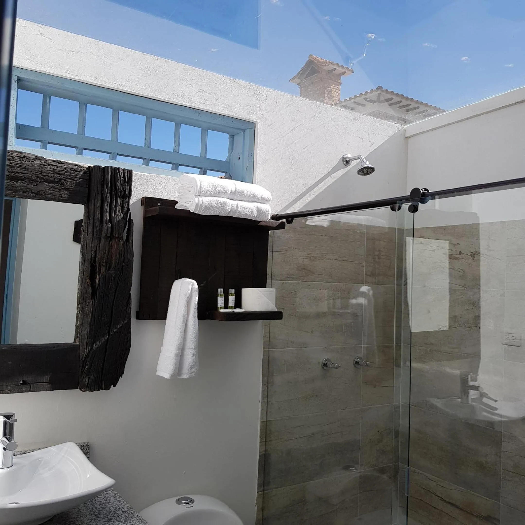 Shower in HOTEL BOUTIQUE Santa Helena