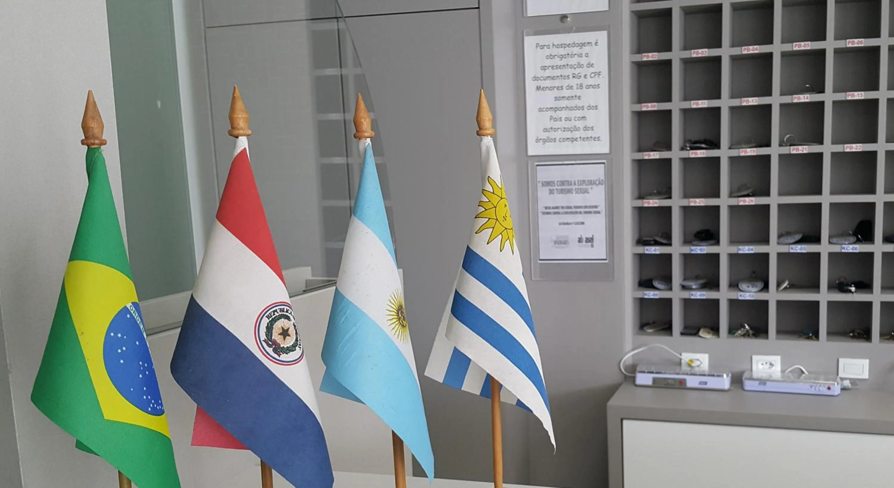 Lobby or reception in Pousada Bomar Bombinhas